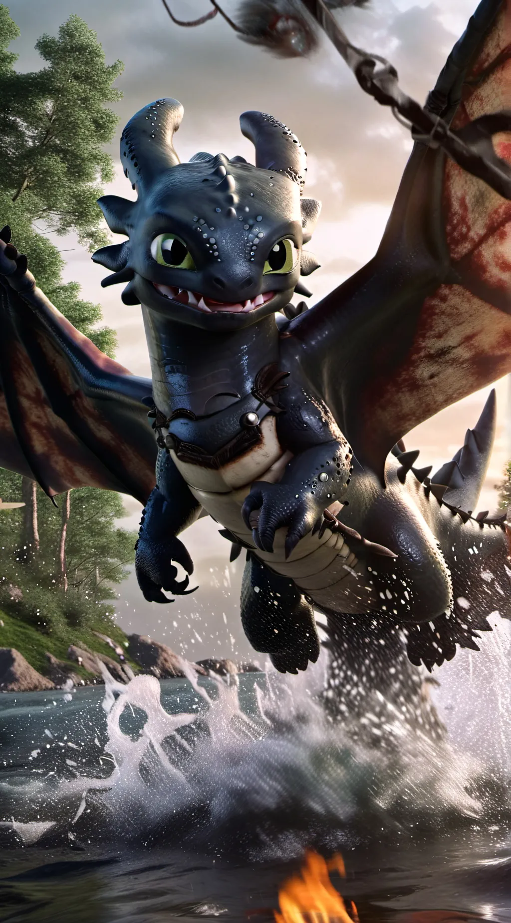 ai character: toothless background