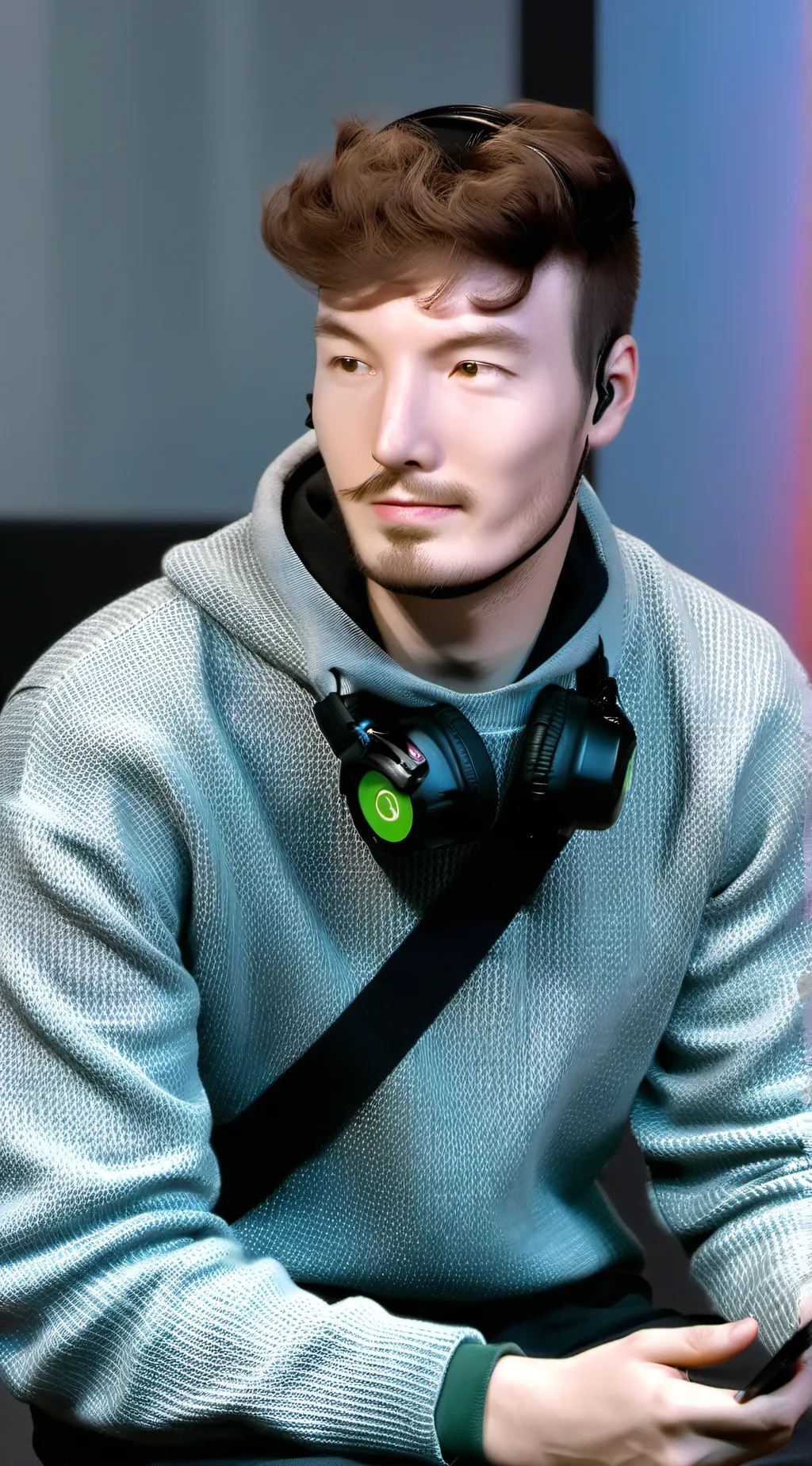 ai character: Mr.beast background