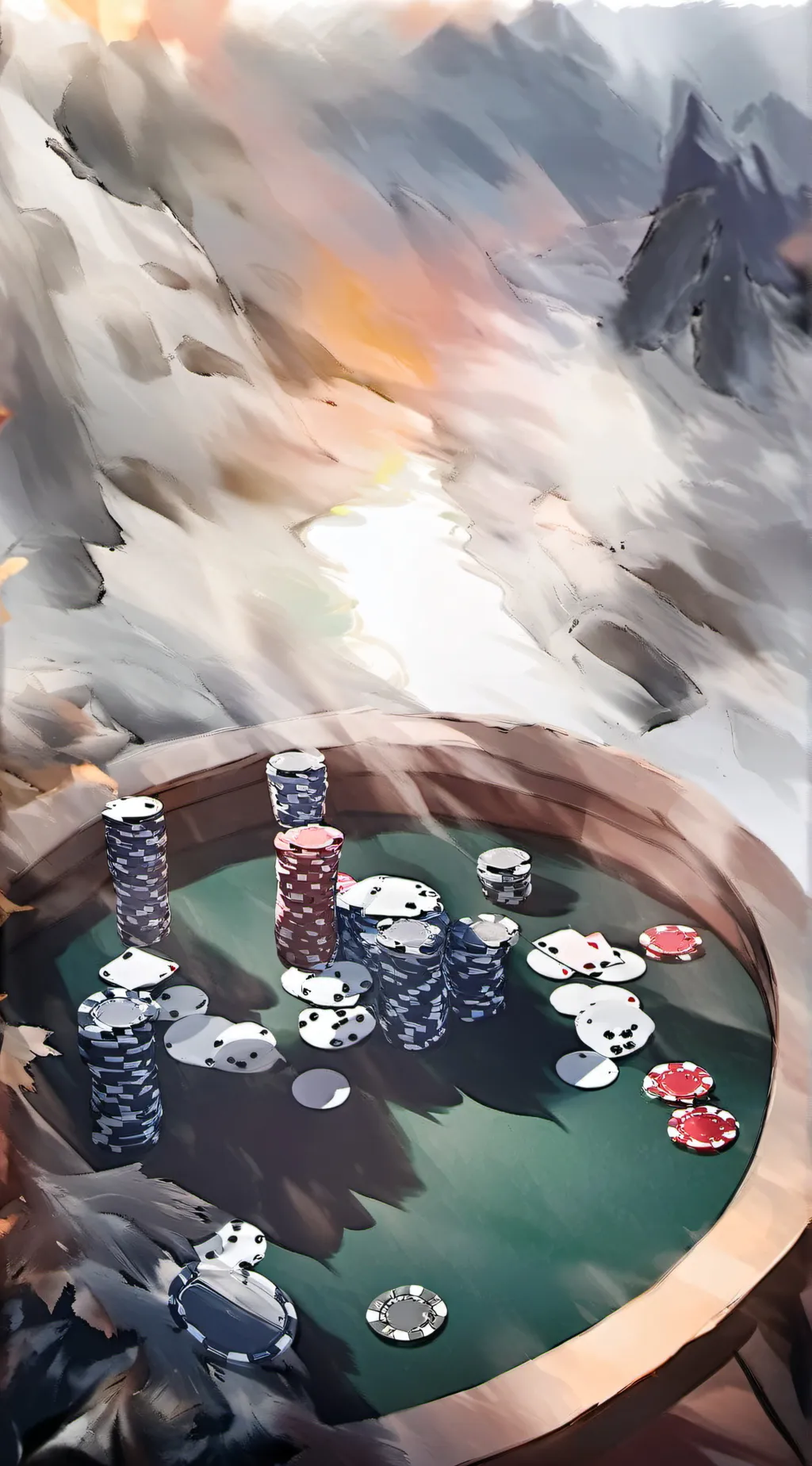 ai character: gambling choas background