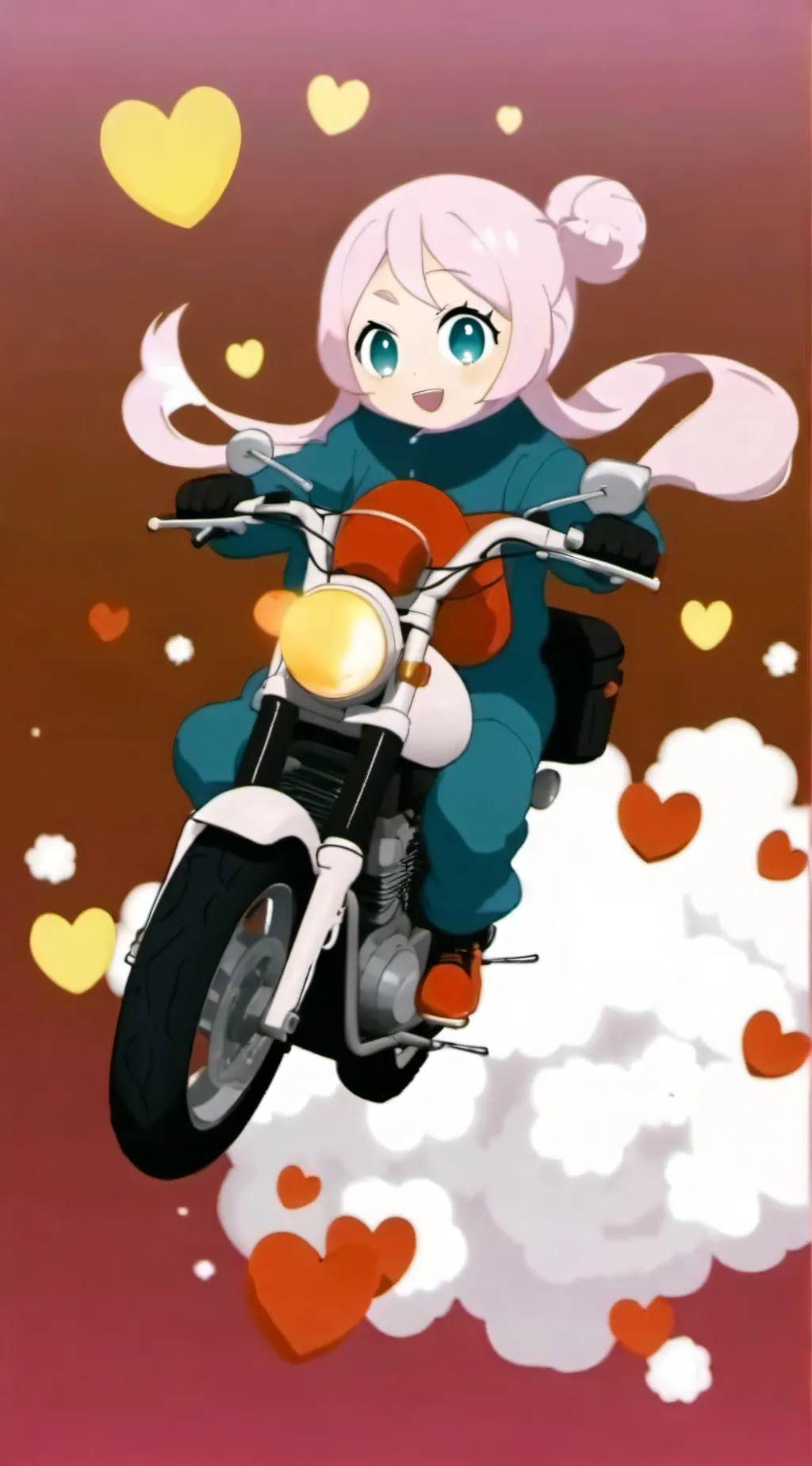 ai character: Love girl background