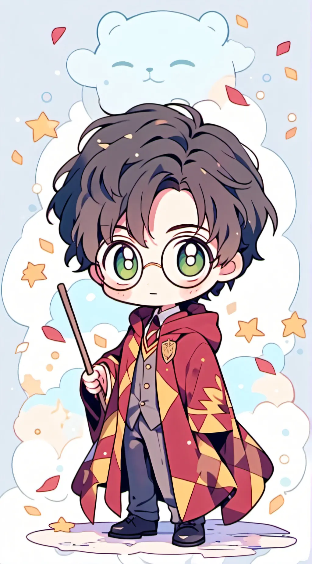 ai character: Harry potter  background