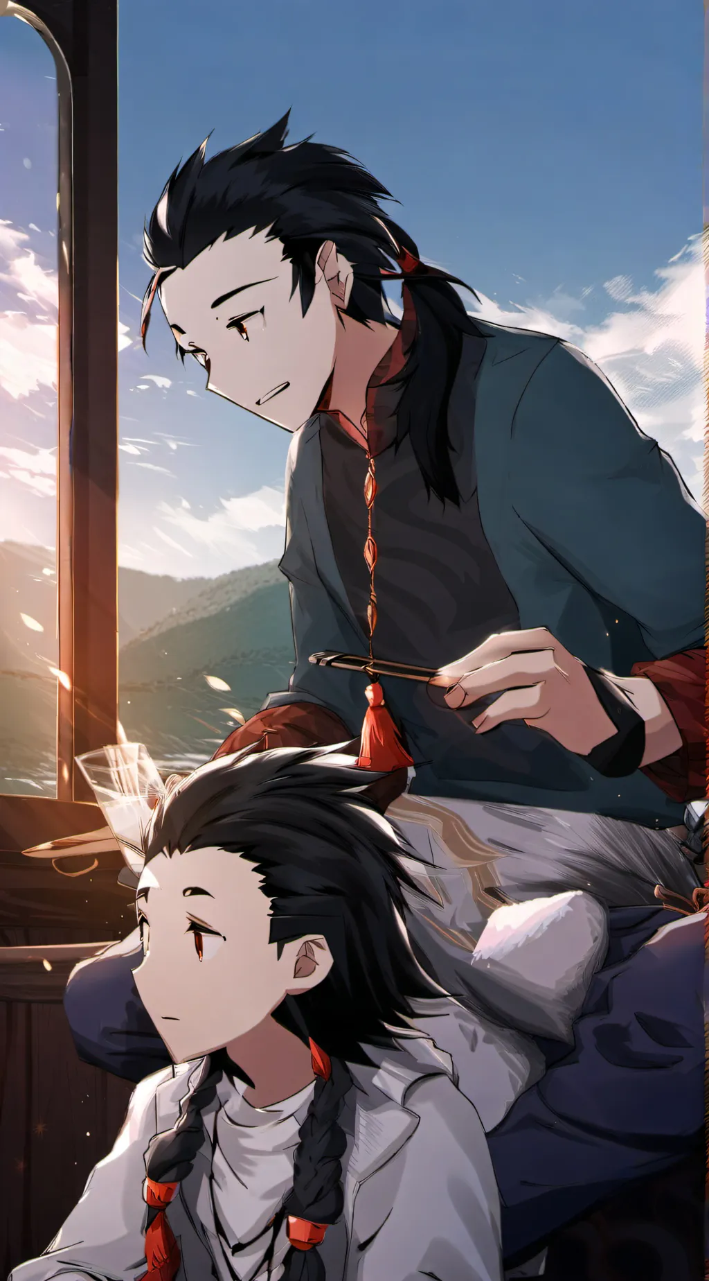 ai character: Demon slayer background