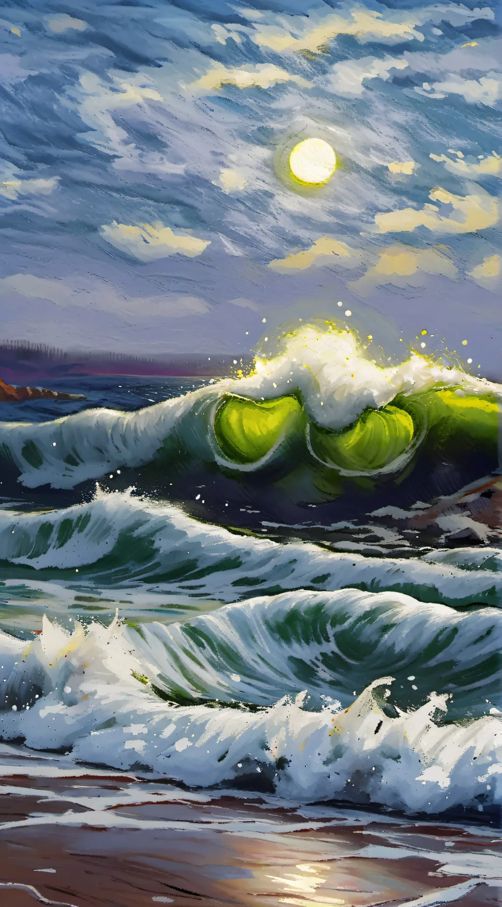 ai character: tusnami  background