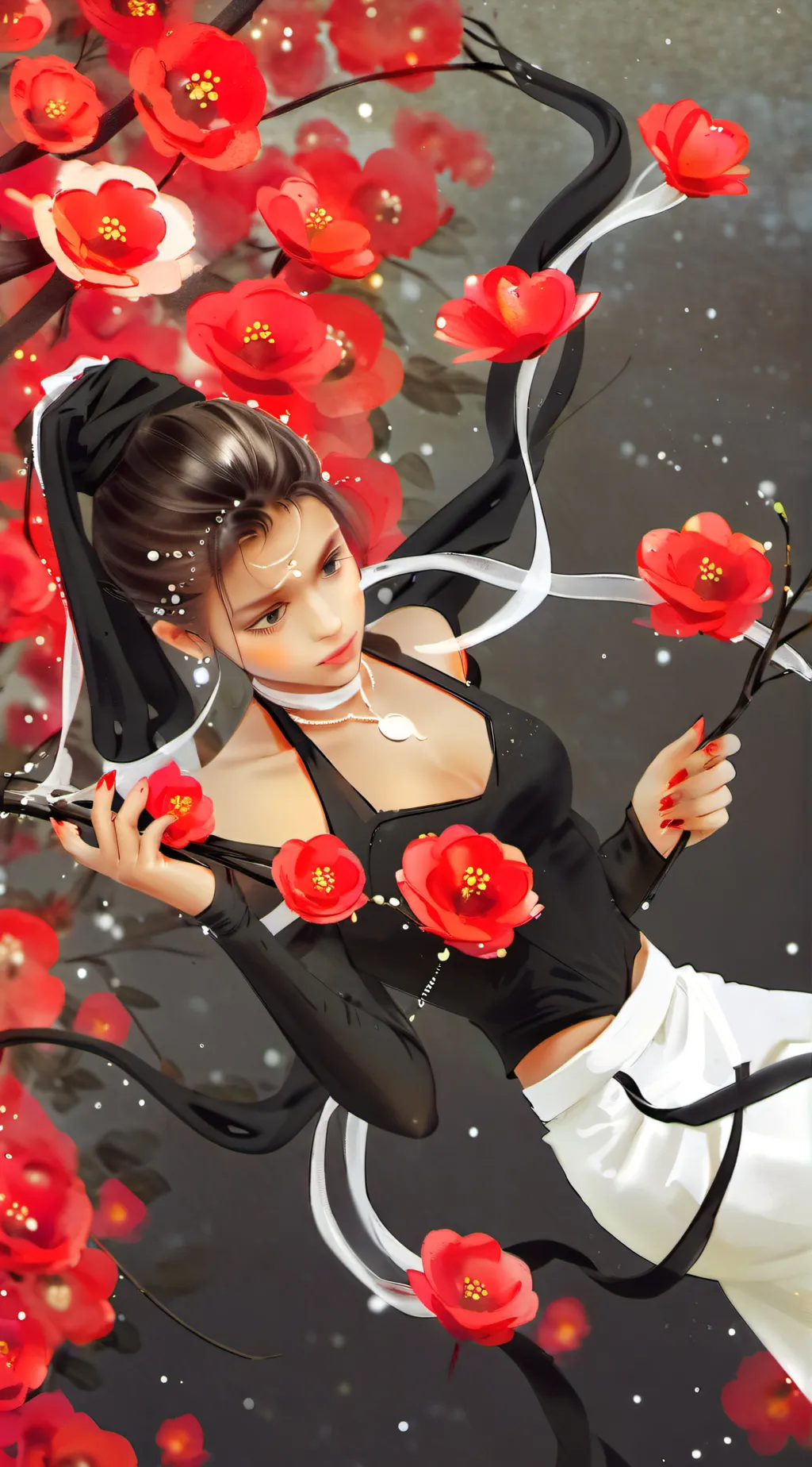 ai character: Rose background