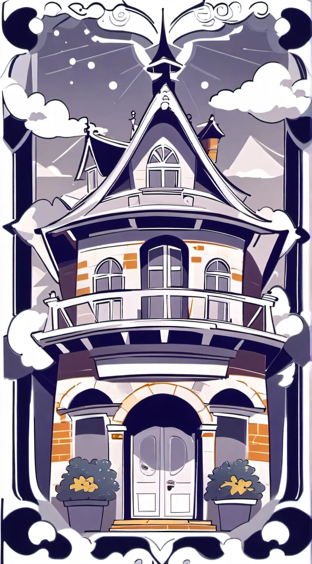 ai character: emojicat daycare background