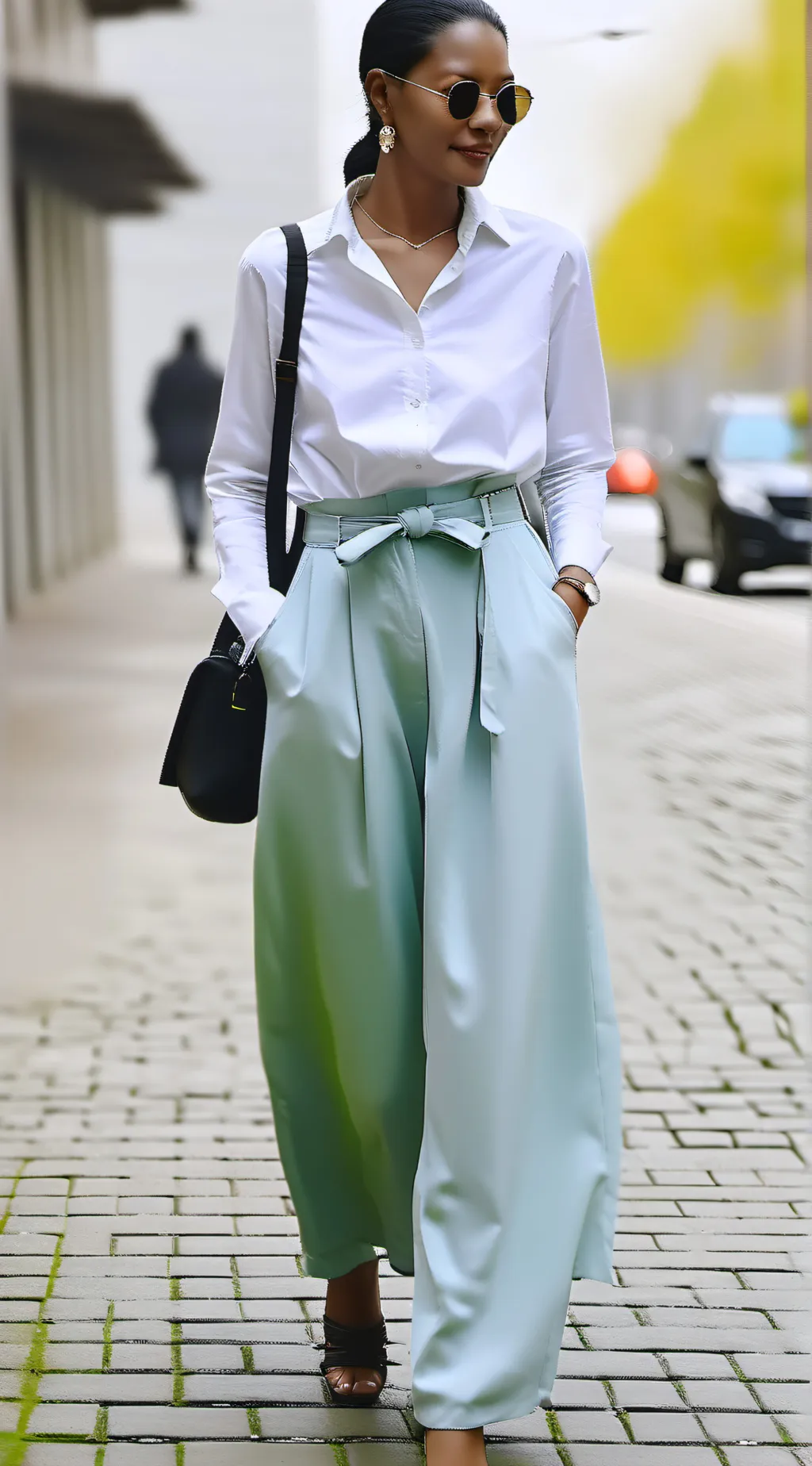 ai character: Lady  background