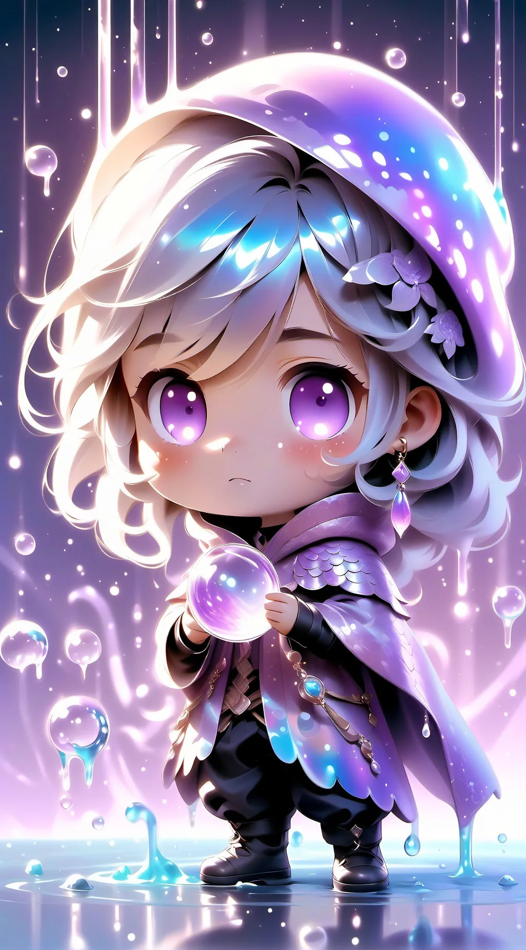 ai character: Girl background