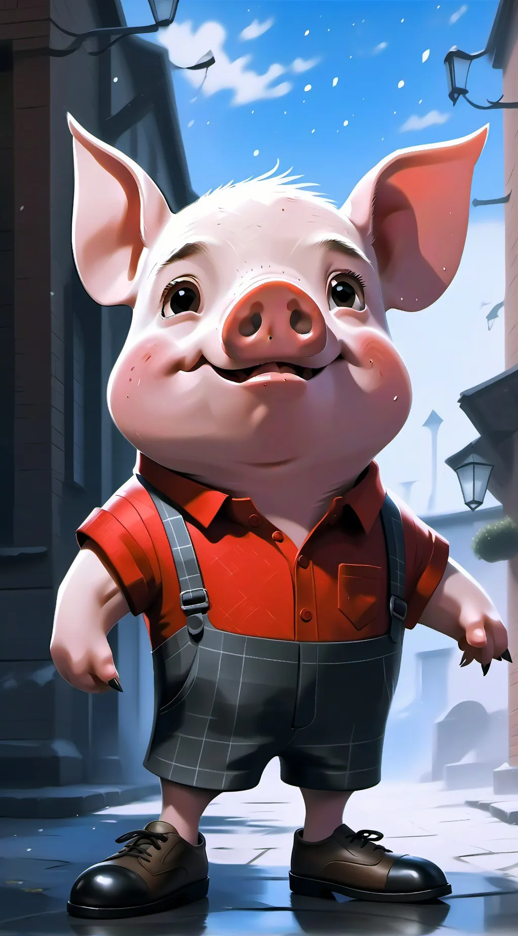 ai character: Peppa Pig background