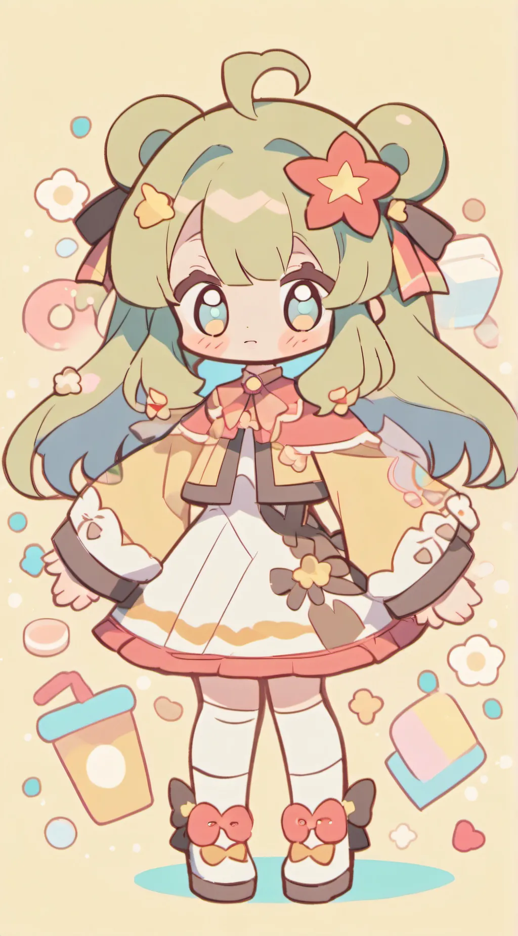 ai character: Bini maloi background