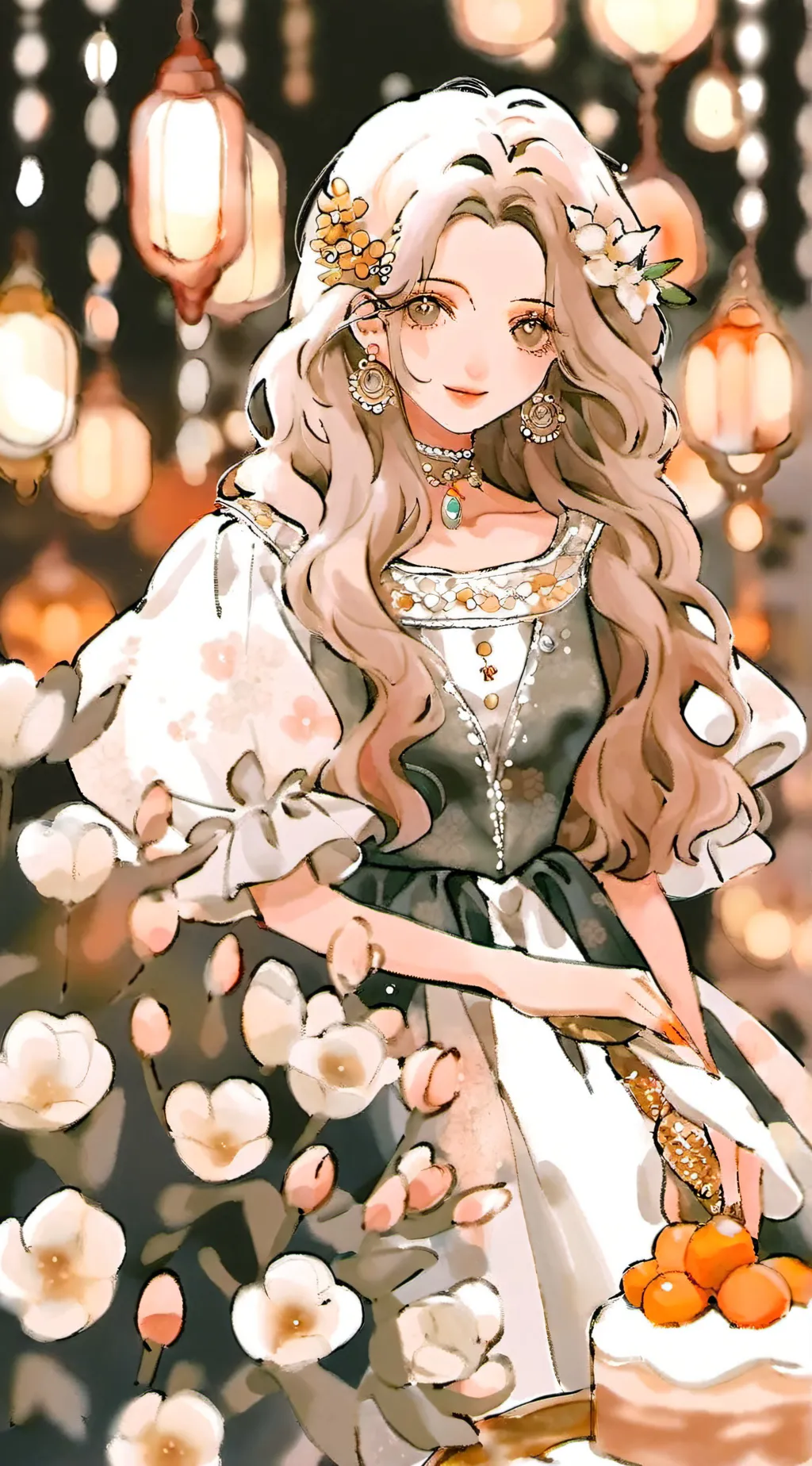 ai character: Blossom  background