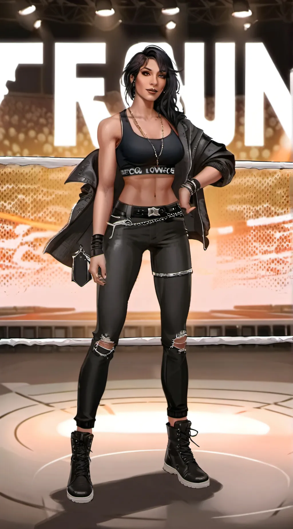 ai character: Rhea Ripley (Rhea) background