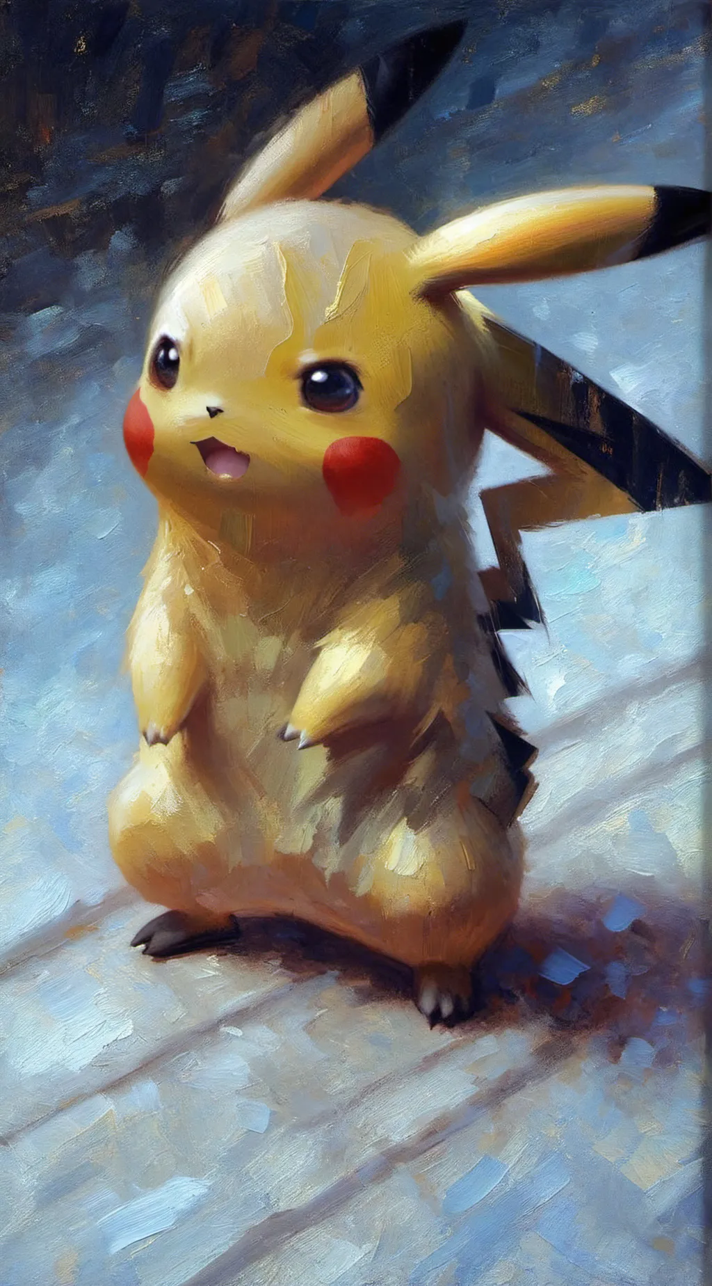 ai character: pikachu background