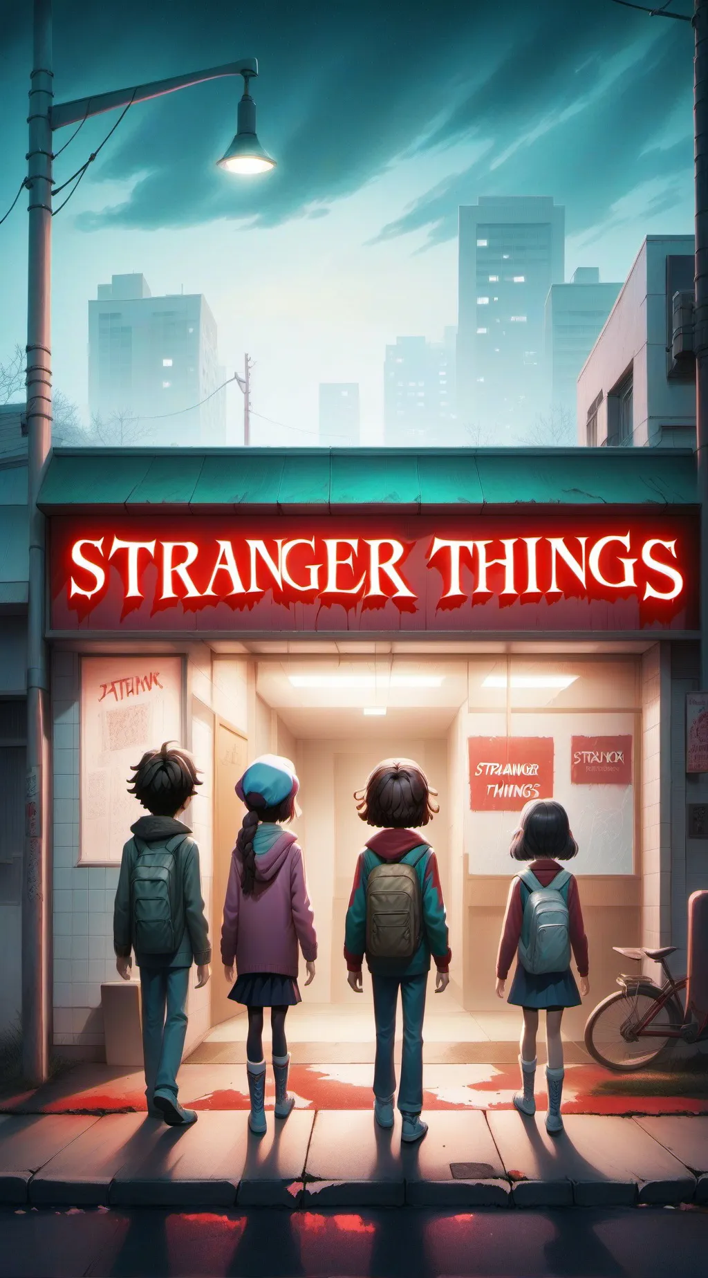 ai character: stranger things  background