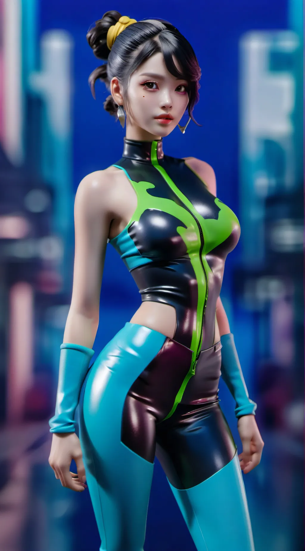 ai character: slitex girl background