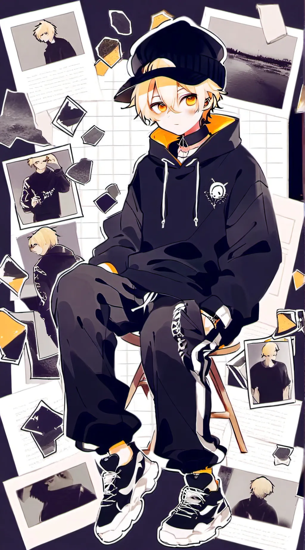 ai character: asher  background