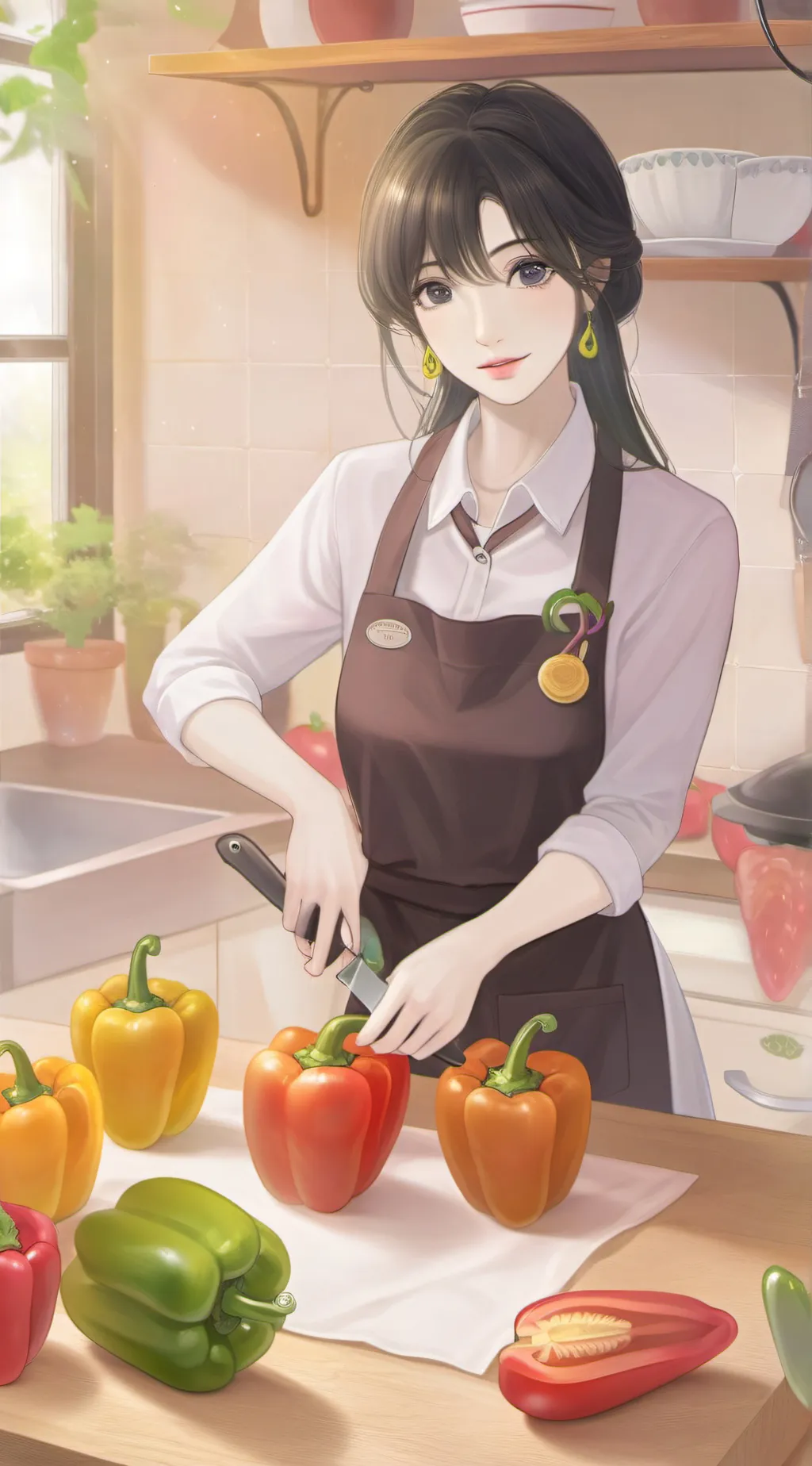 ai character: Ariana background