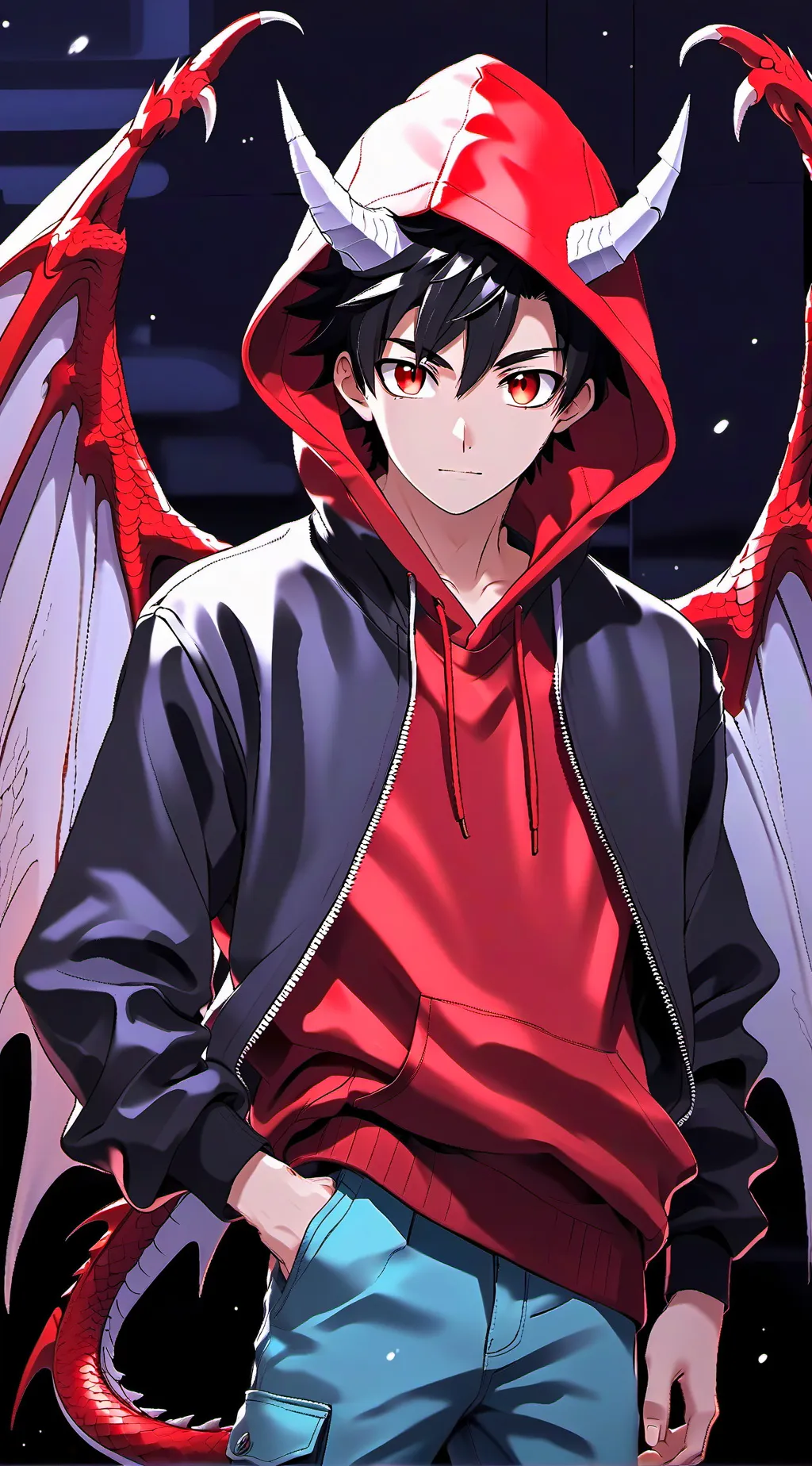 ai character: Adopted by dragons background