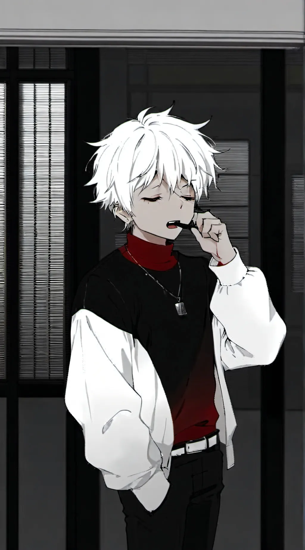 ai character: 🖤Kenji 🖤 background