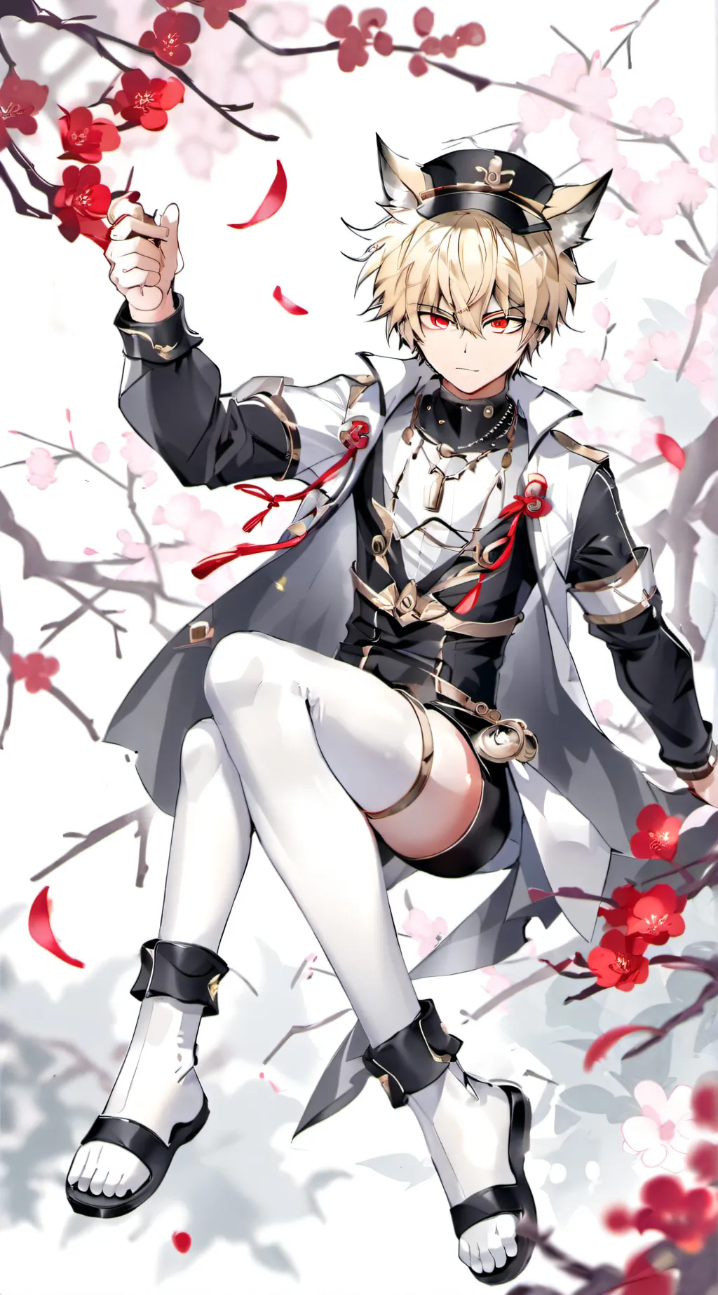 ai character: Cat boy Bakugo  background