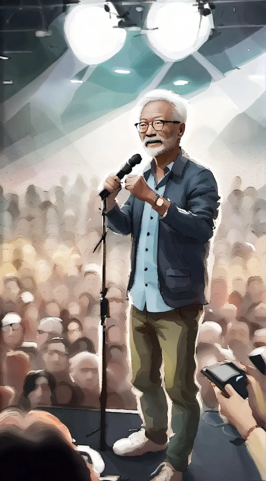 ai character: davidbasocee background