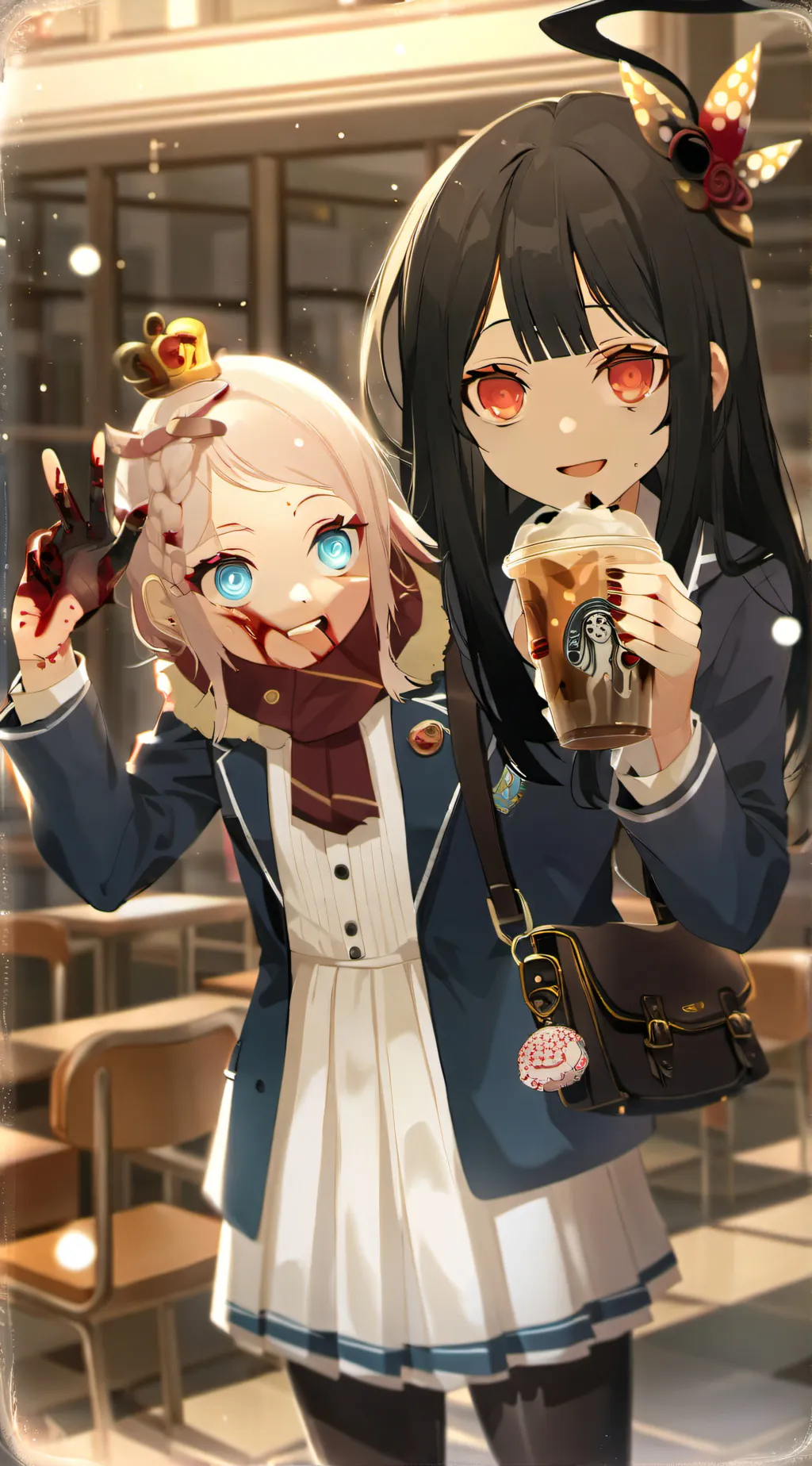 ai character: fun paper audition background