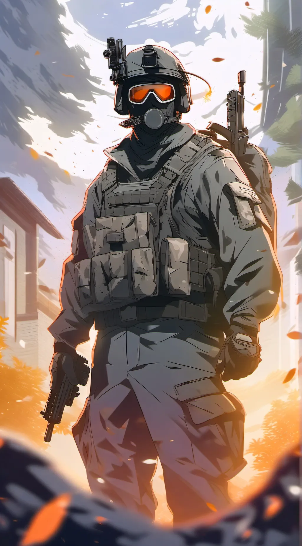 ai character: Ghost 👻 Simon .R background