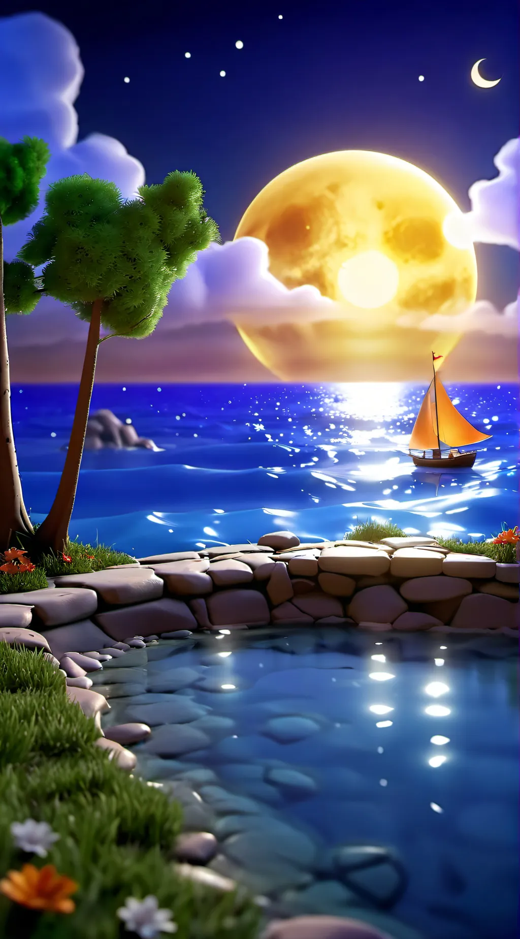 ai character: uppermoons in tfp background