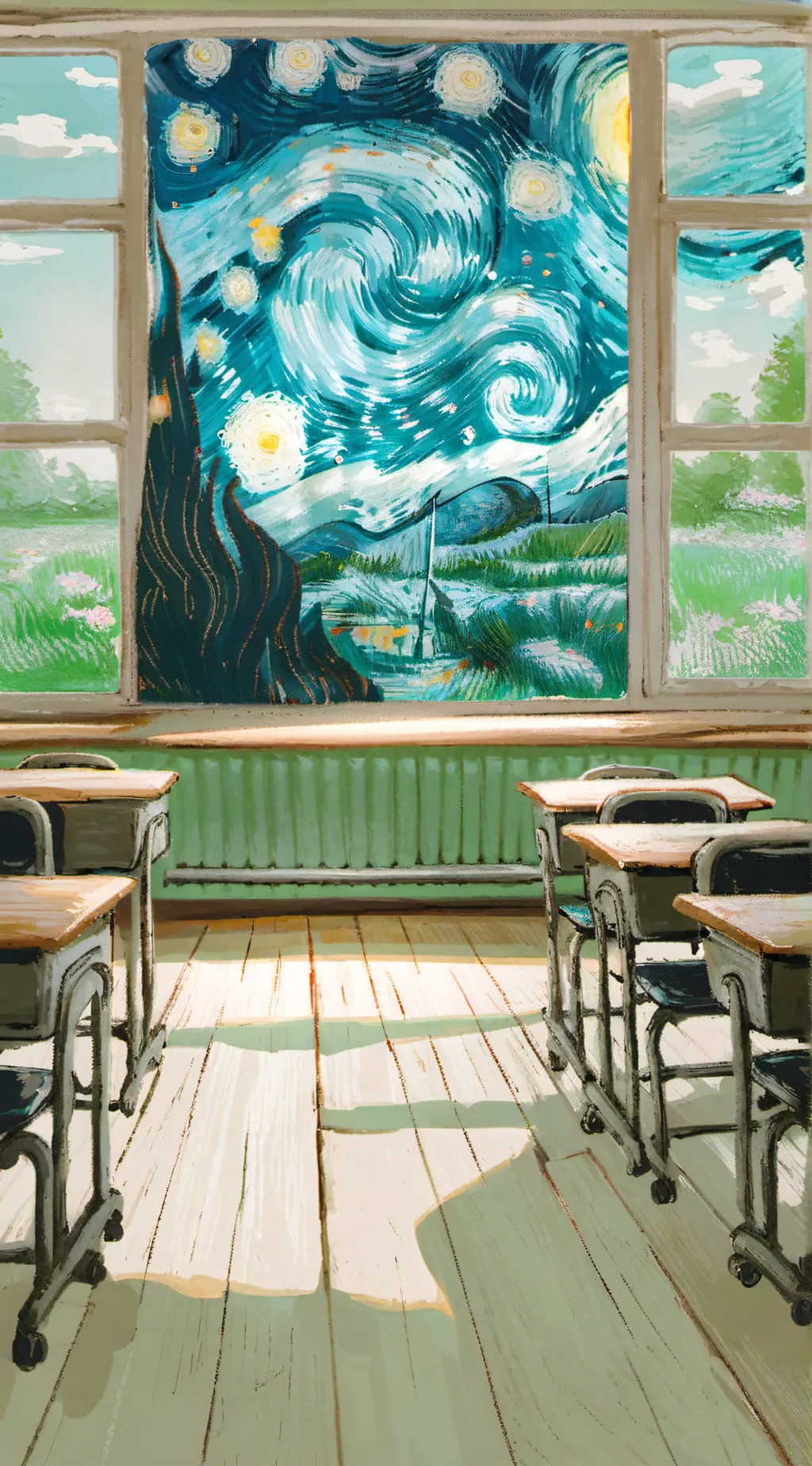 ai character: MHA word background