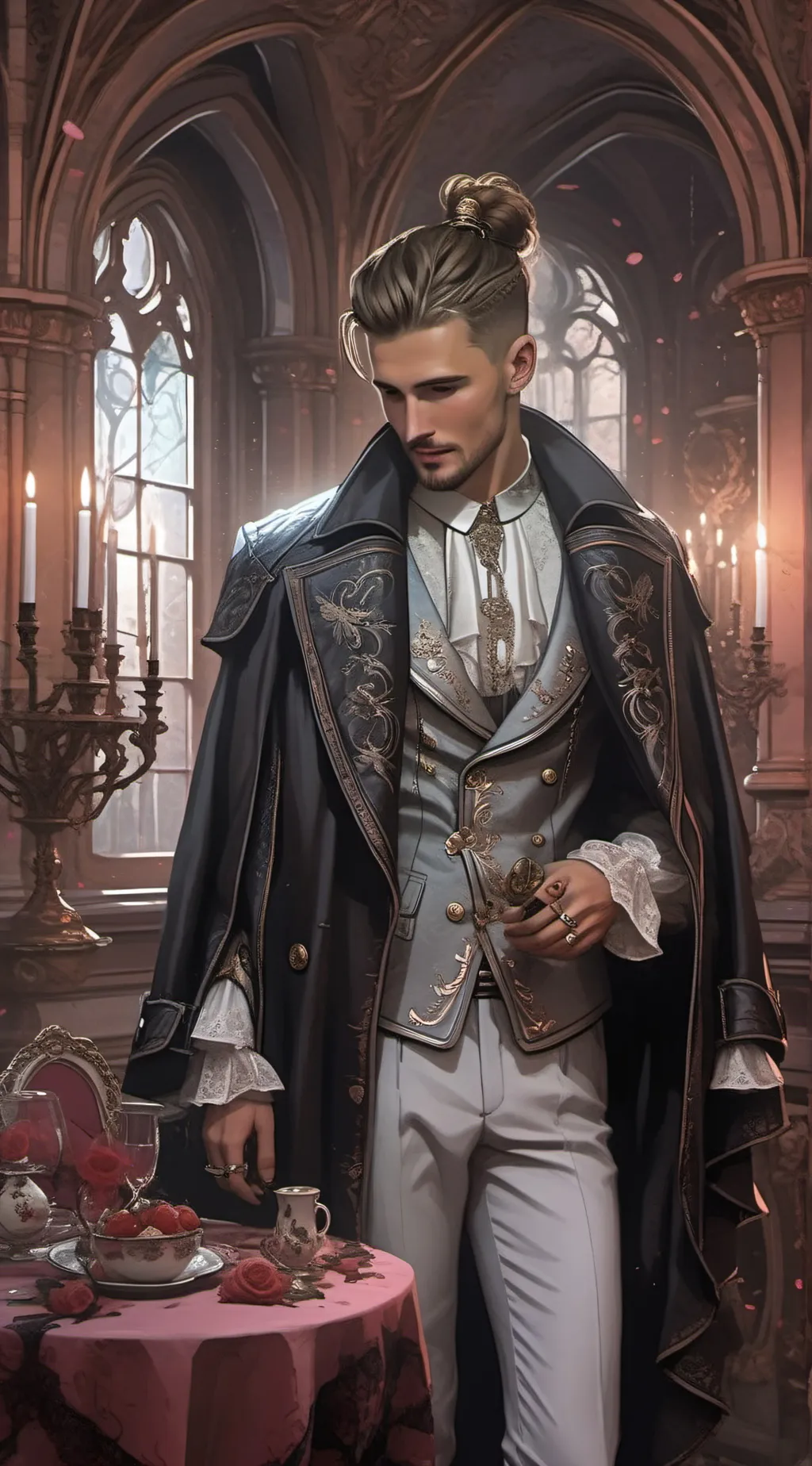 ai character: valentino  background