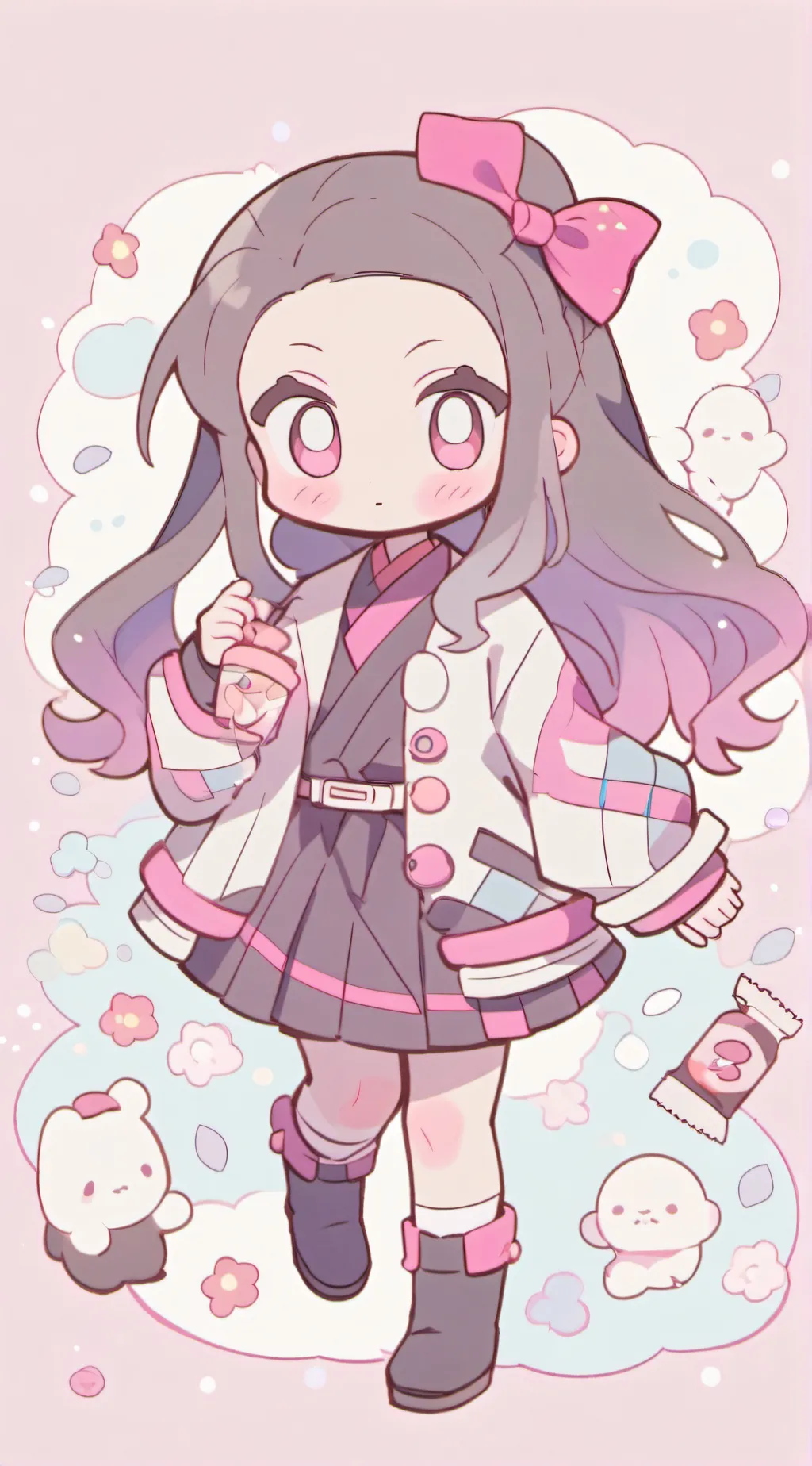 ai character: Nezuko background