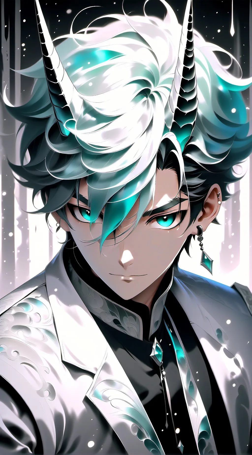 ai character: death stare background