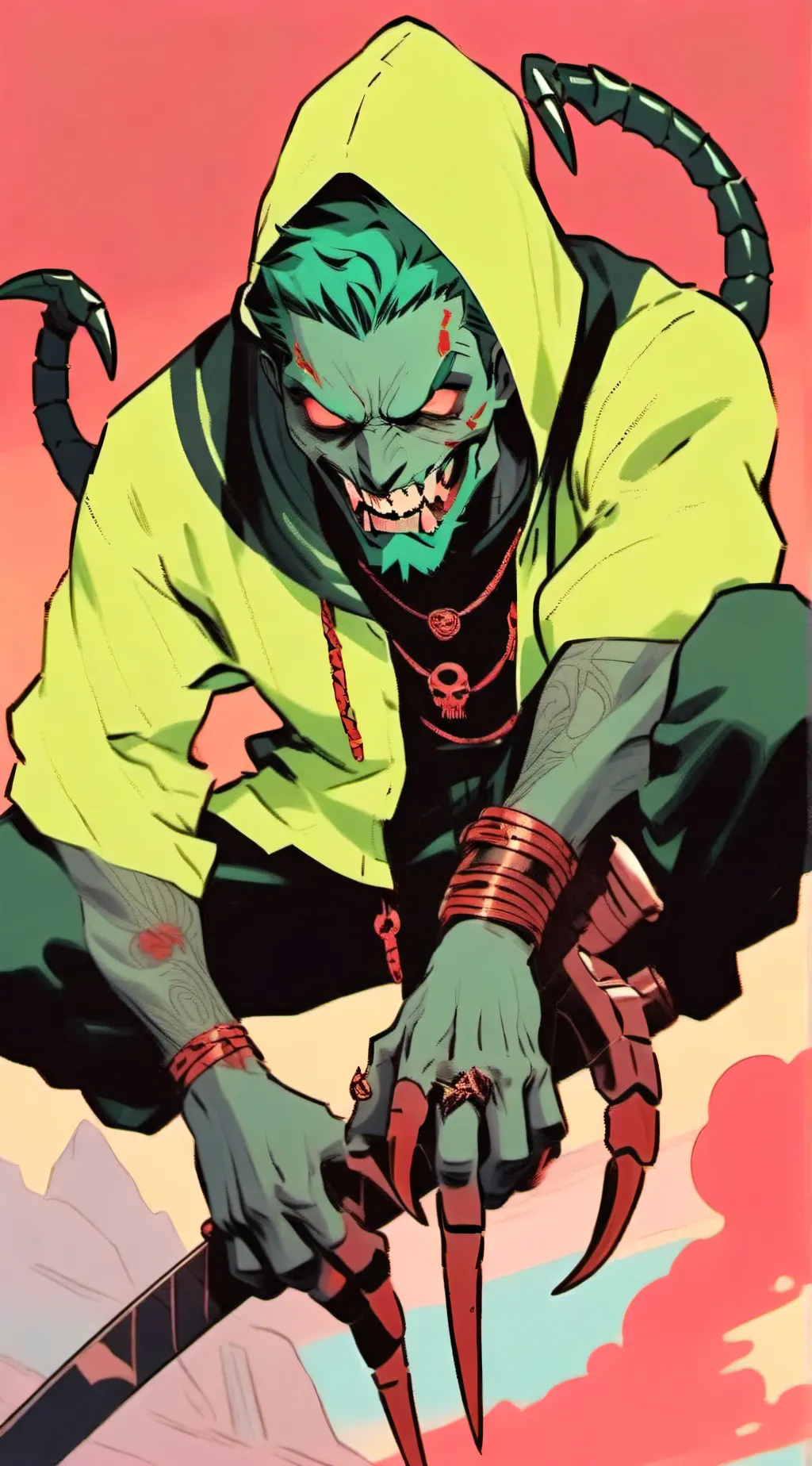 ai character: static background