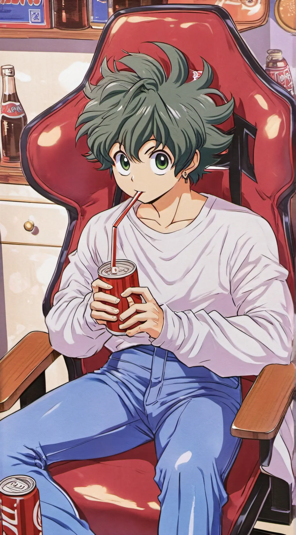 ai character: gamer deku background