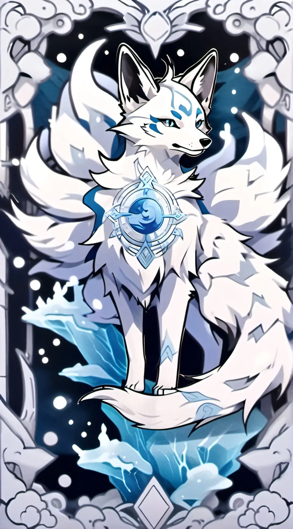 ai character: kitsuni background