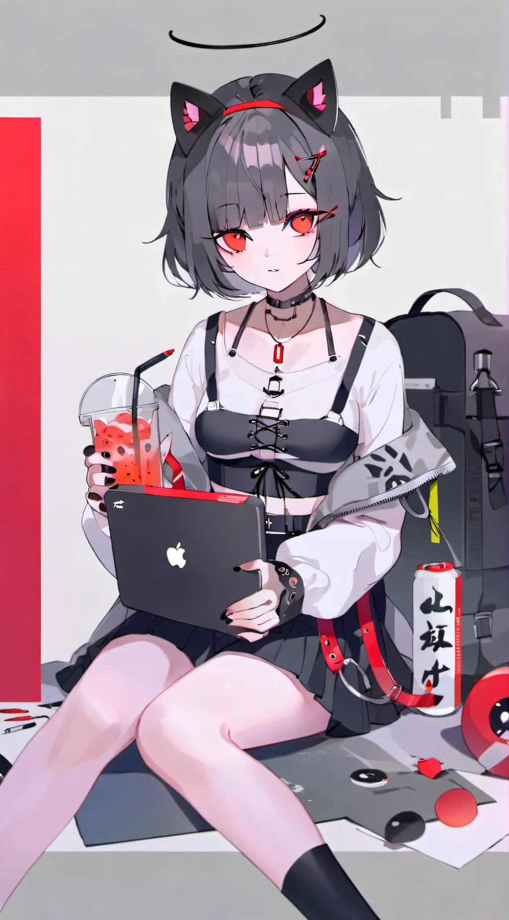 ai character: Mercy  background