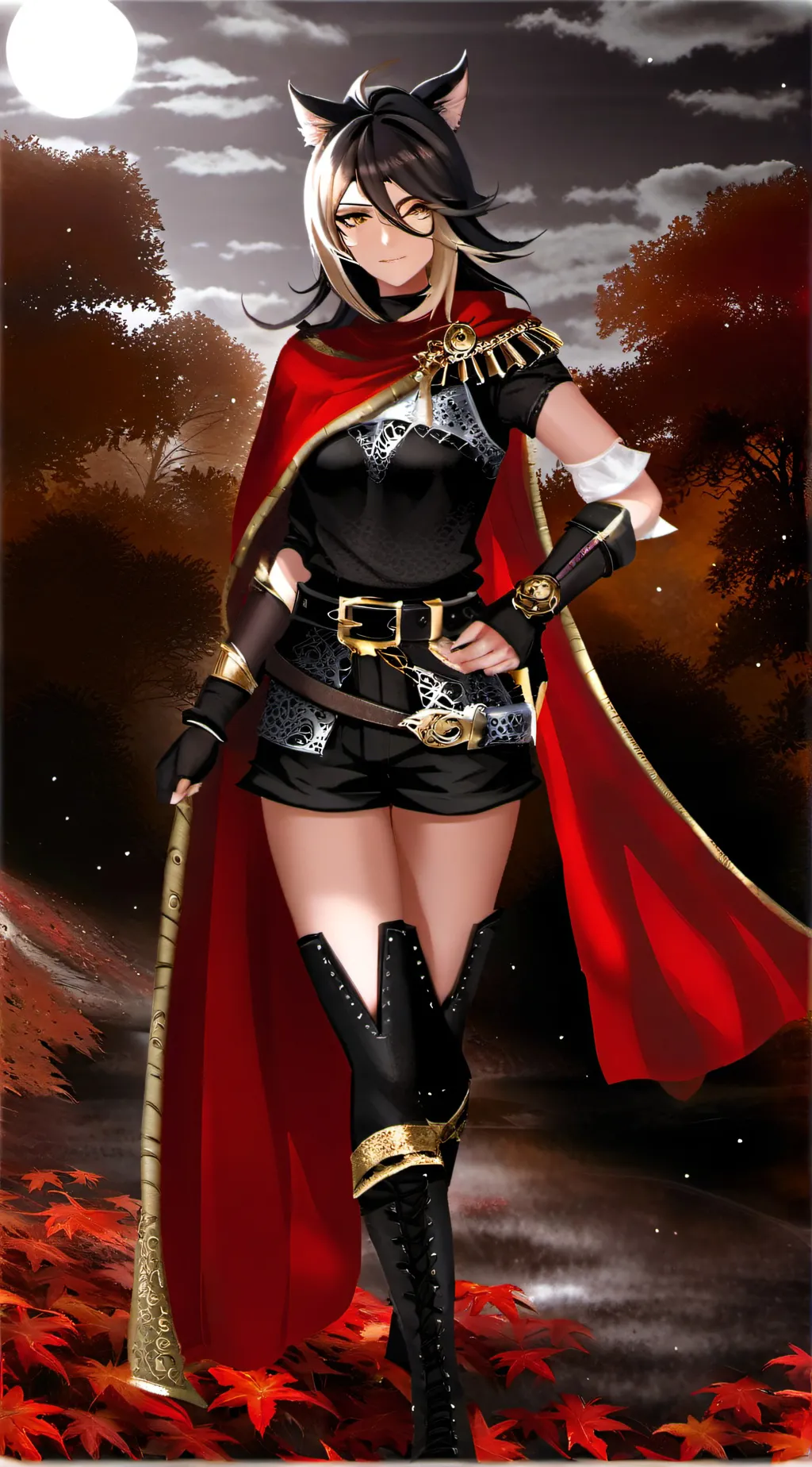 ai character: Dehya TG TF background