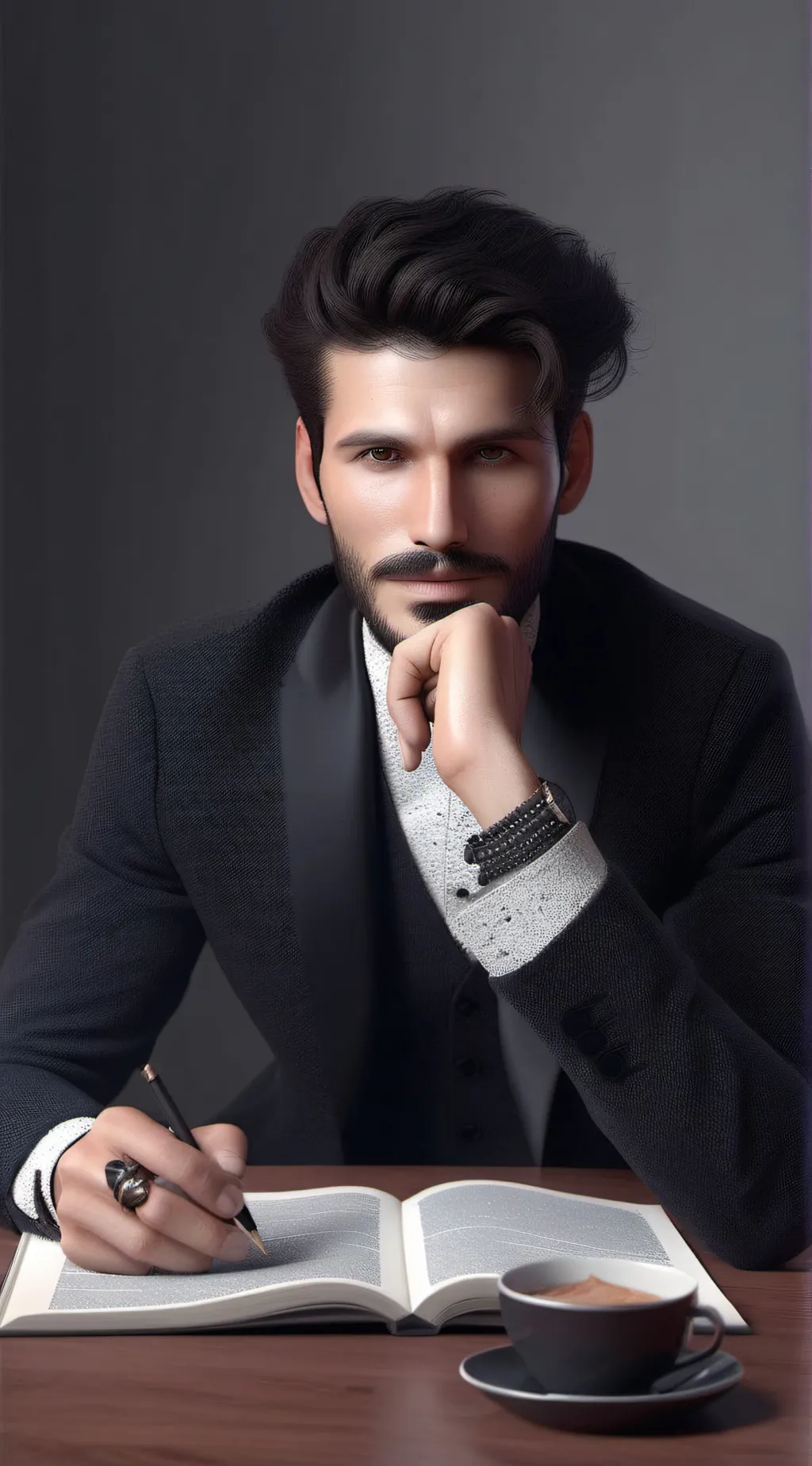 ai character: Ethan  background