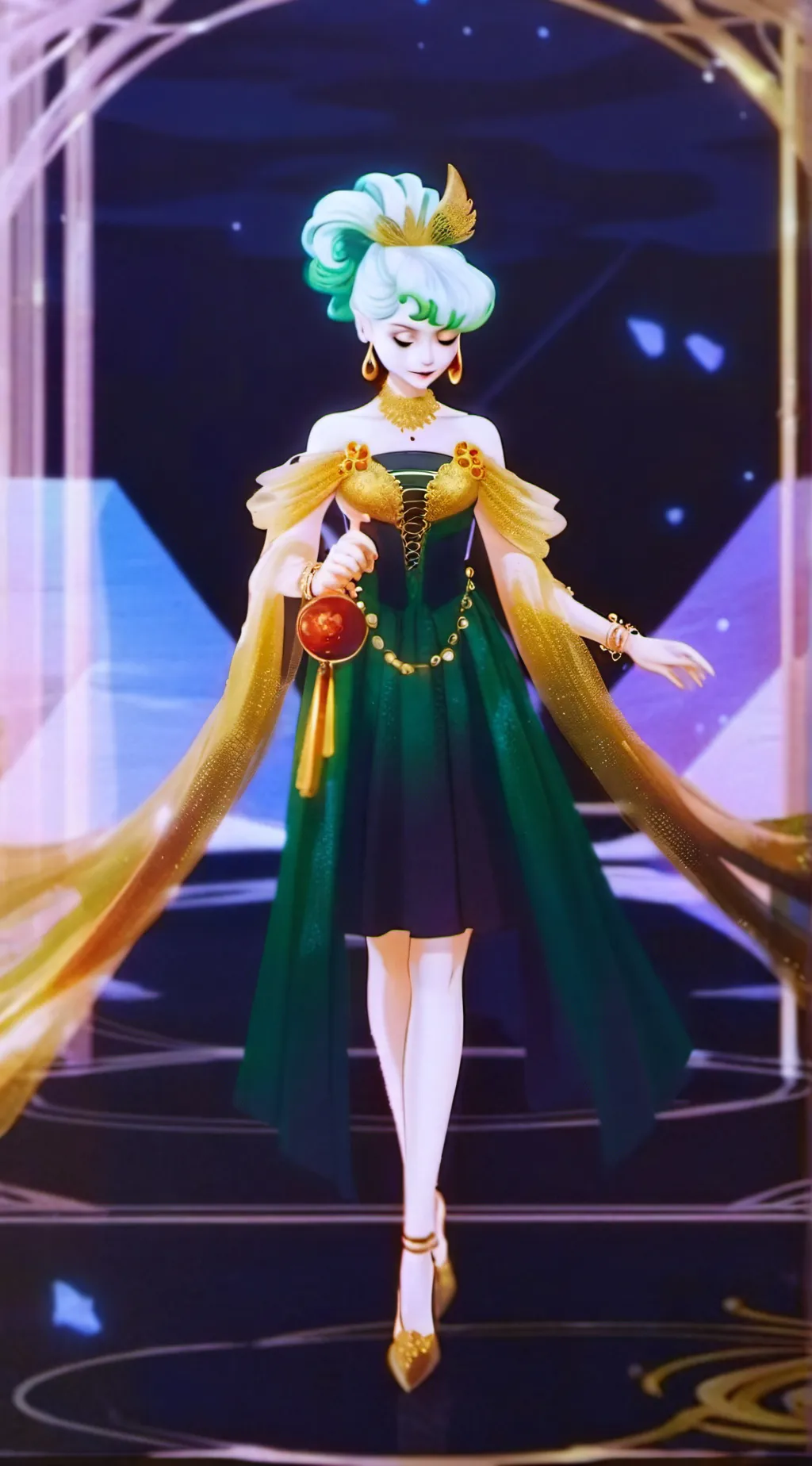 ai character: vellvet background