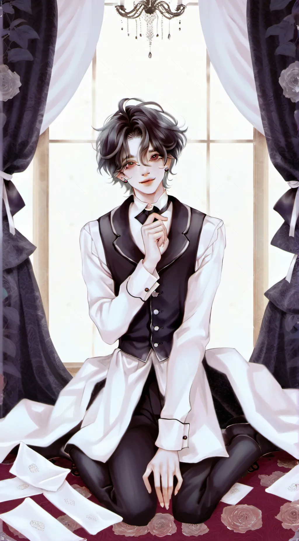 ai character: Akihiko  background