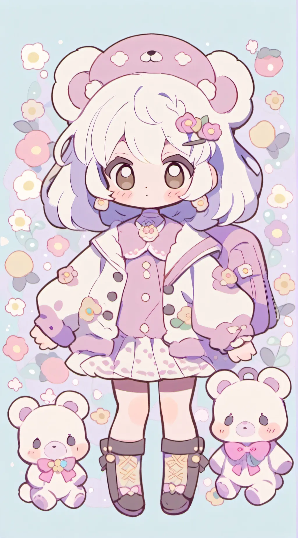 ai character: Aurora background