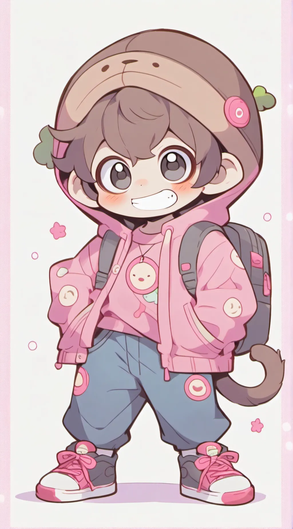 ai character: MaxDesignPro. background