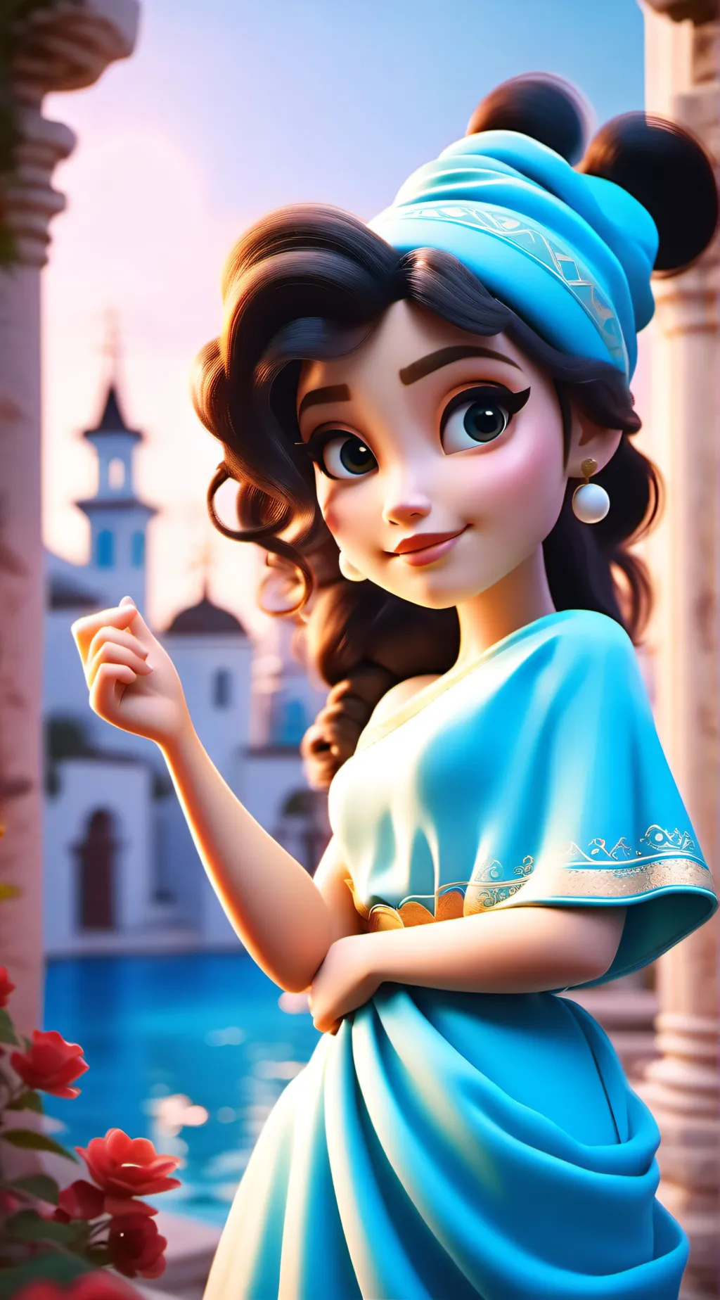 ai character: Gingerlily background