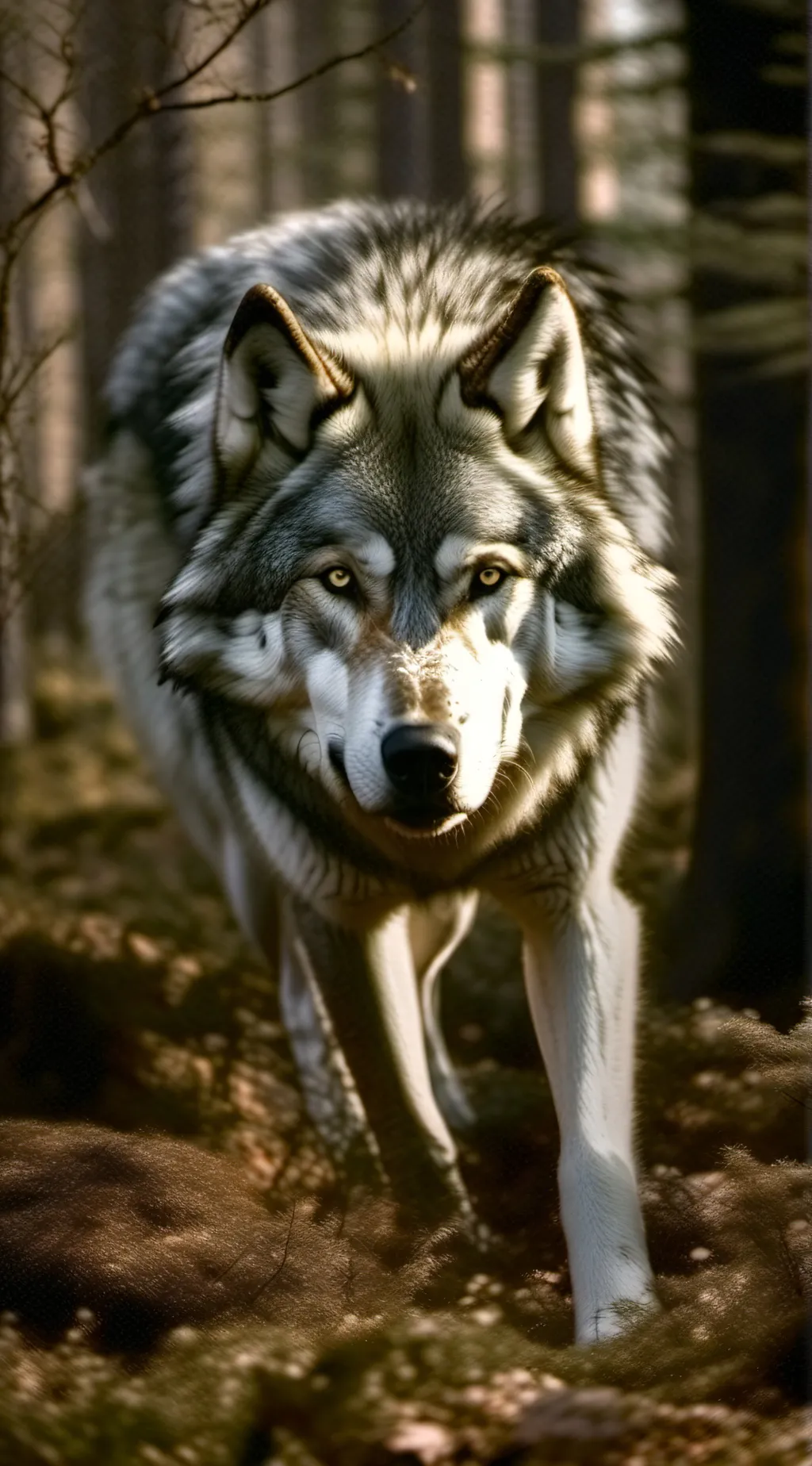 ai character: wolf background