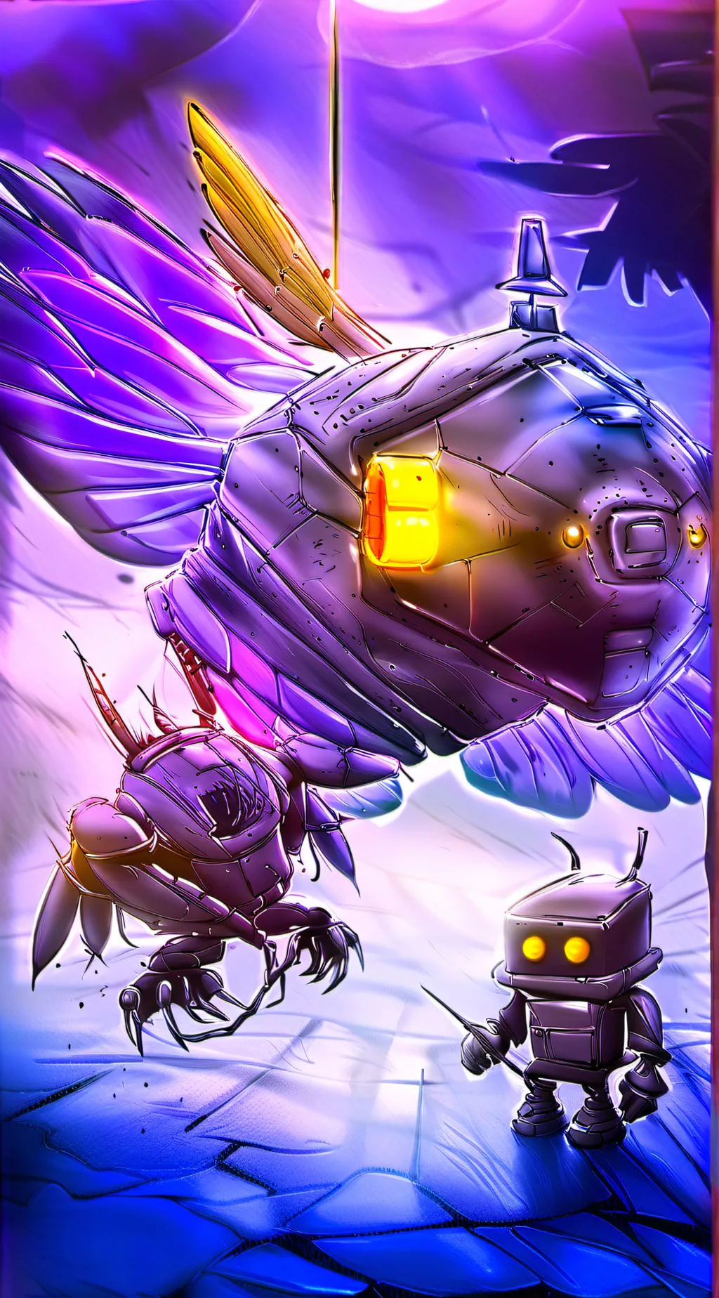 ai character: Uzi and N background