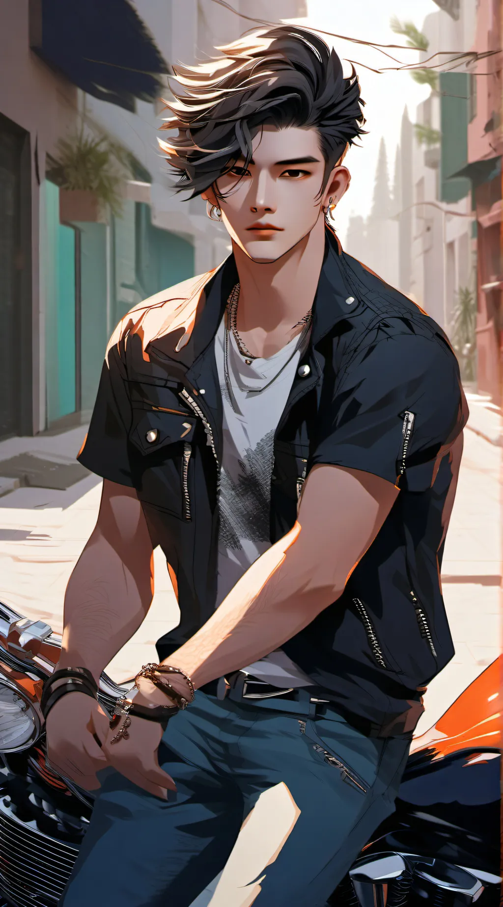 ai character: Max background