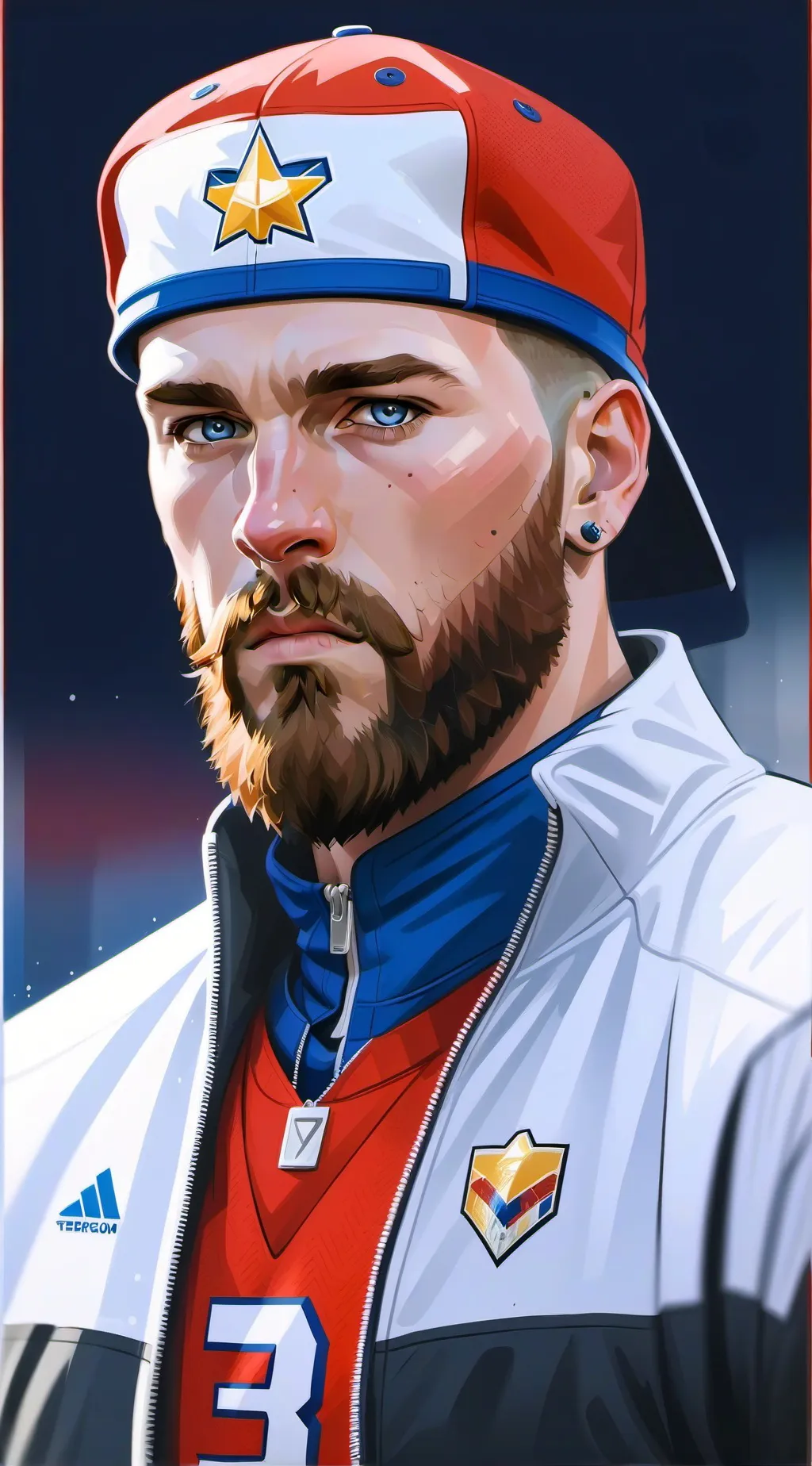 ai character: Travis kelce background