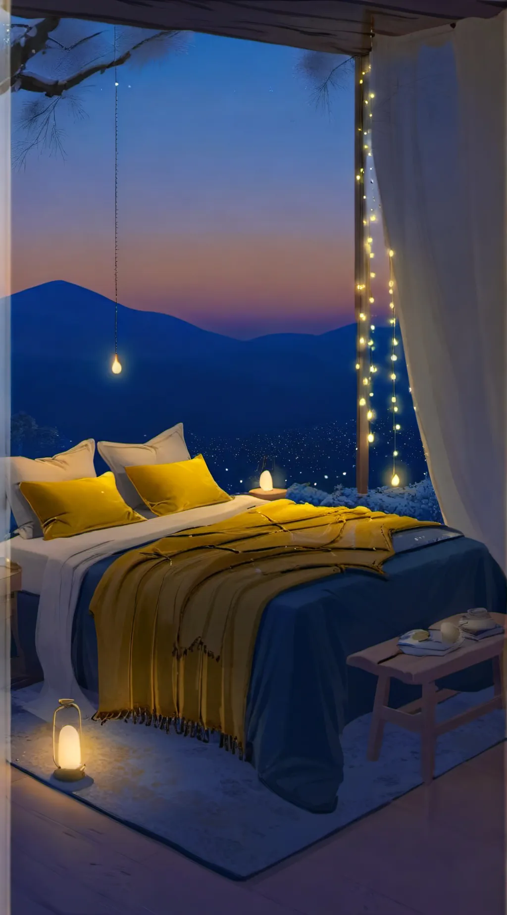 ai character: HH Sleepover background