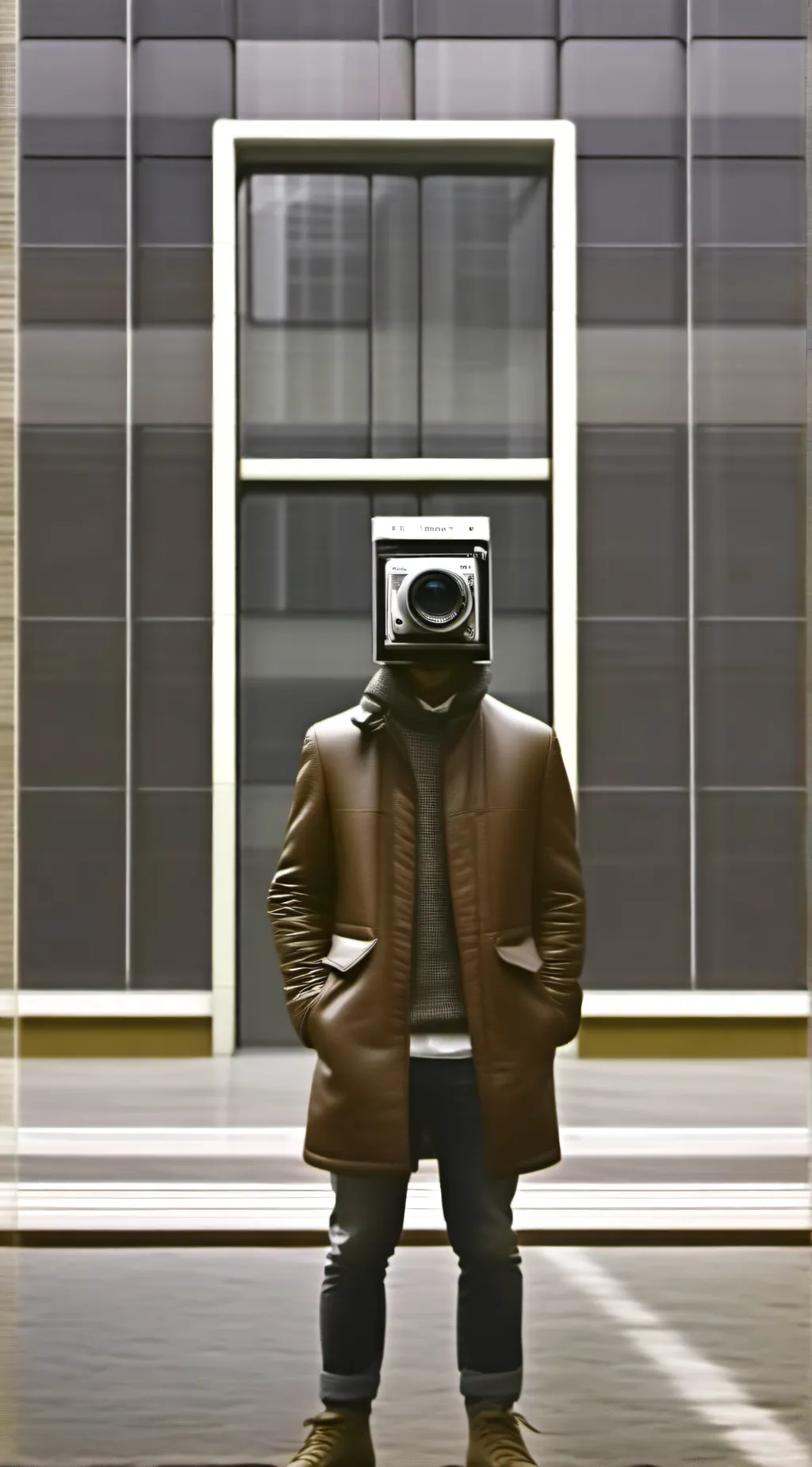 ai character: brown cameraman background