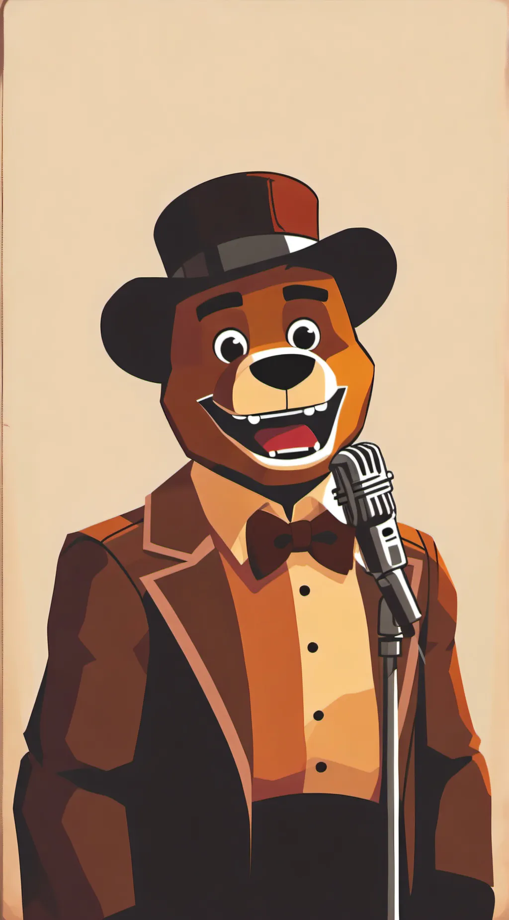 ai character: MHA x FNAF background