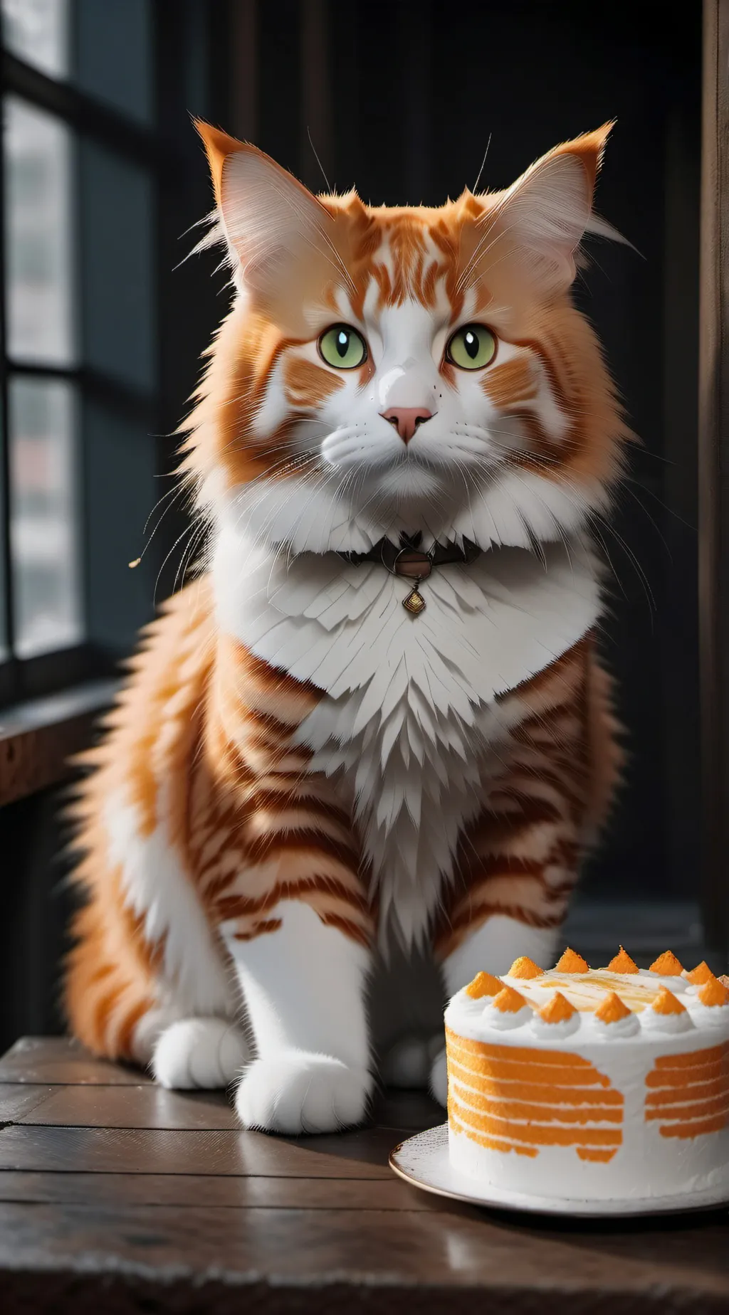 ai character: Mr Stampy cat background